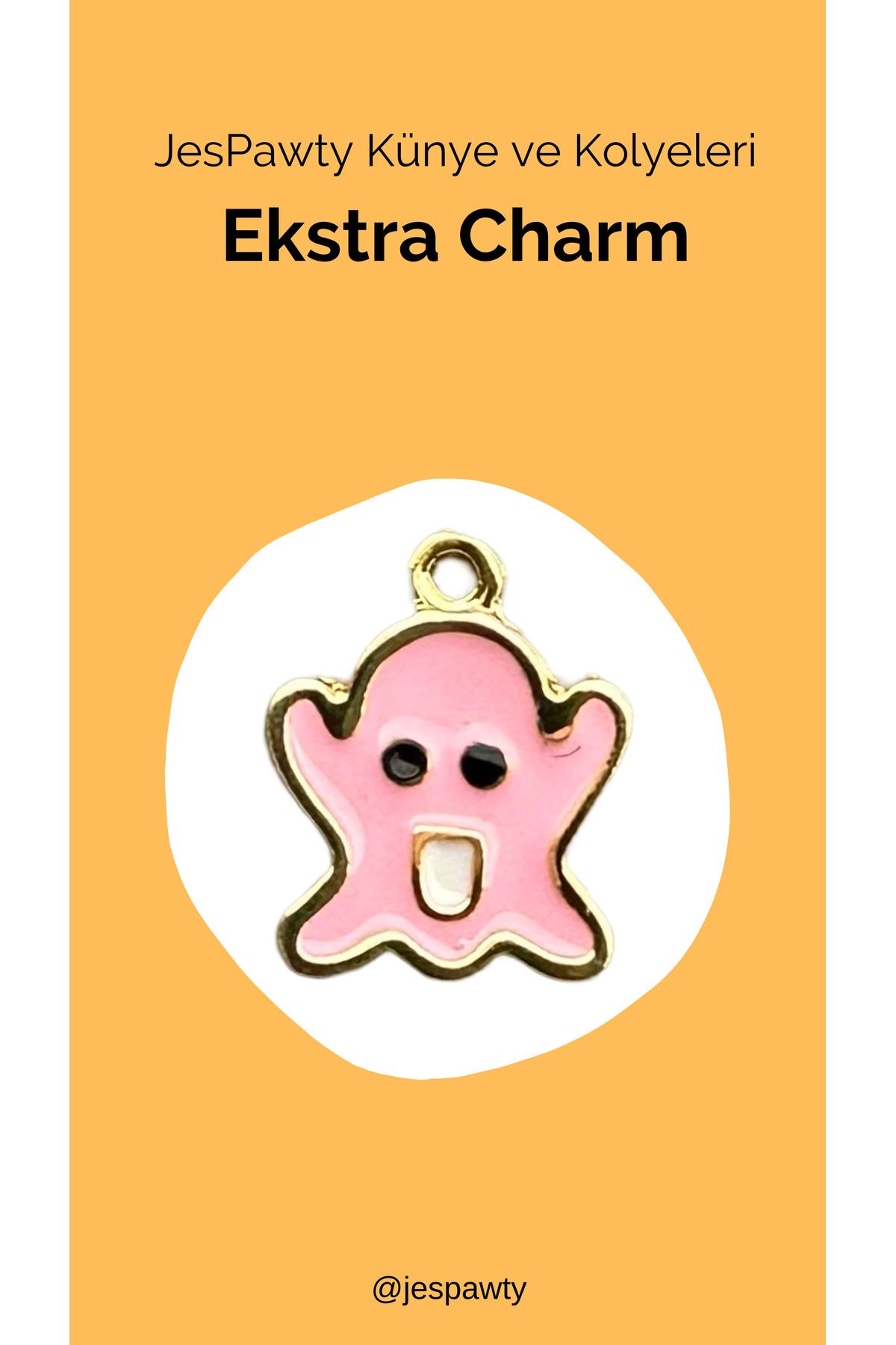 JesPawty Kolye ve Künye İle Uyumlu Charm Altın Kaplama