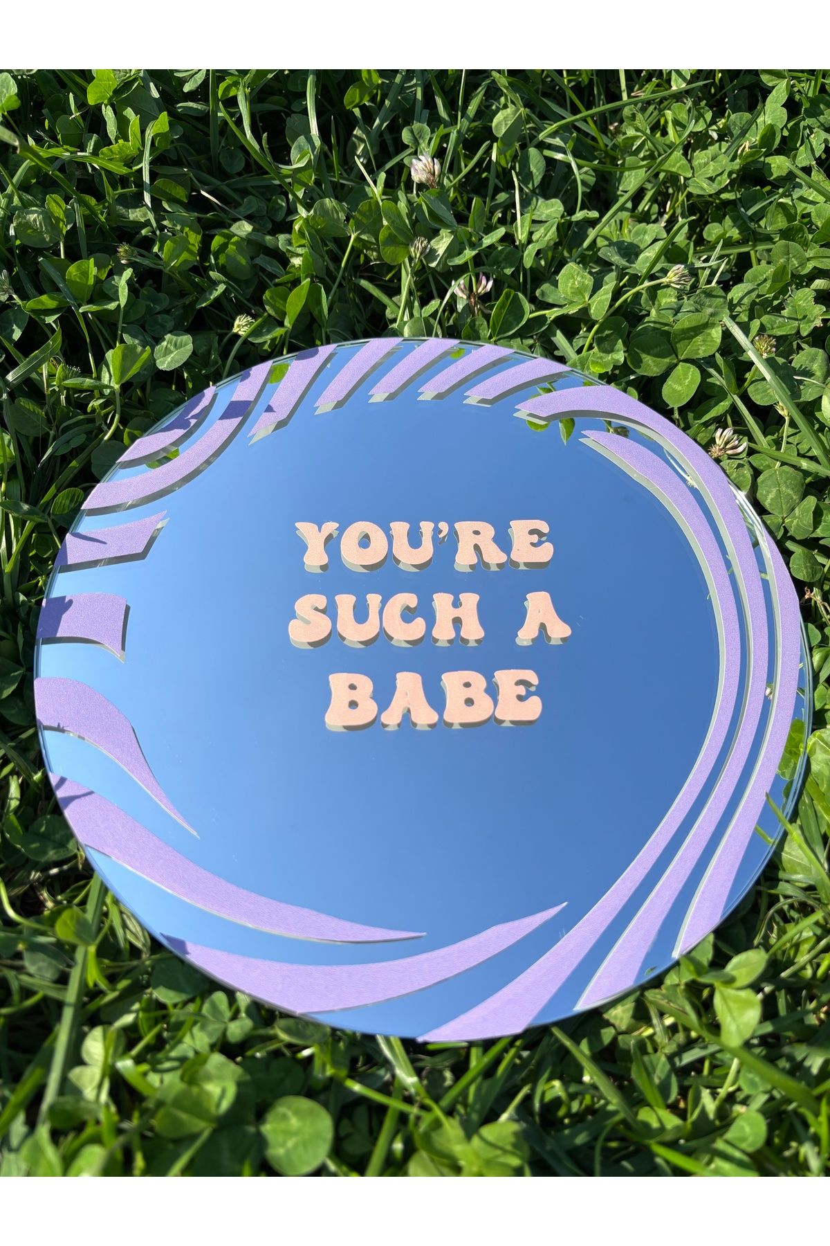 STUDIO GARNI Pinterest Aynası Yuvarlak Ayna Sticker Ana 25 cm çap Bab Ayna