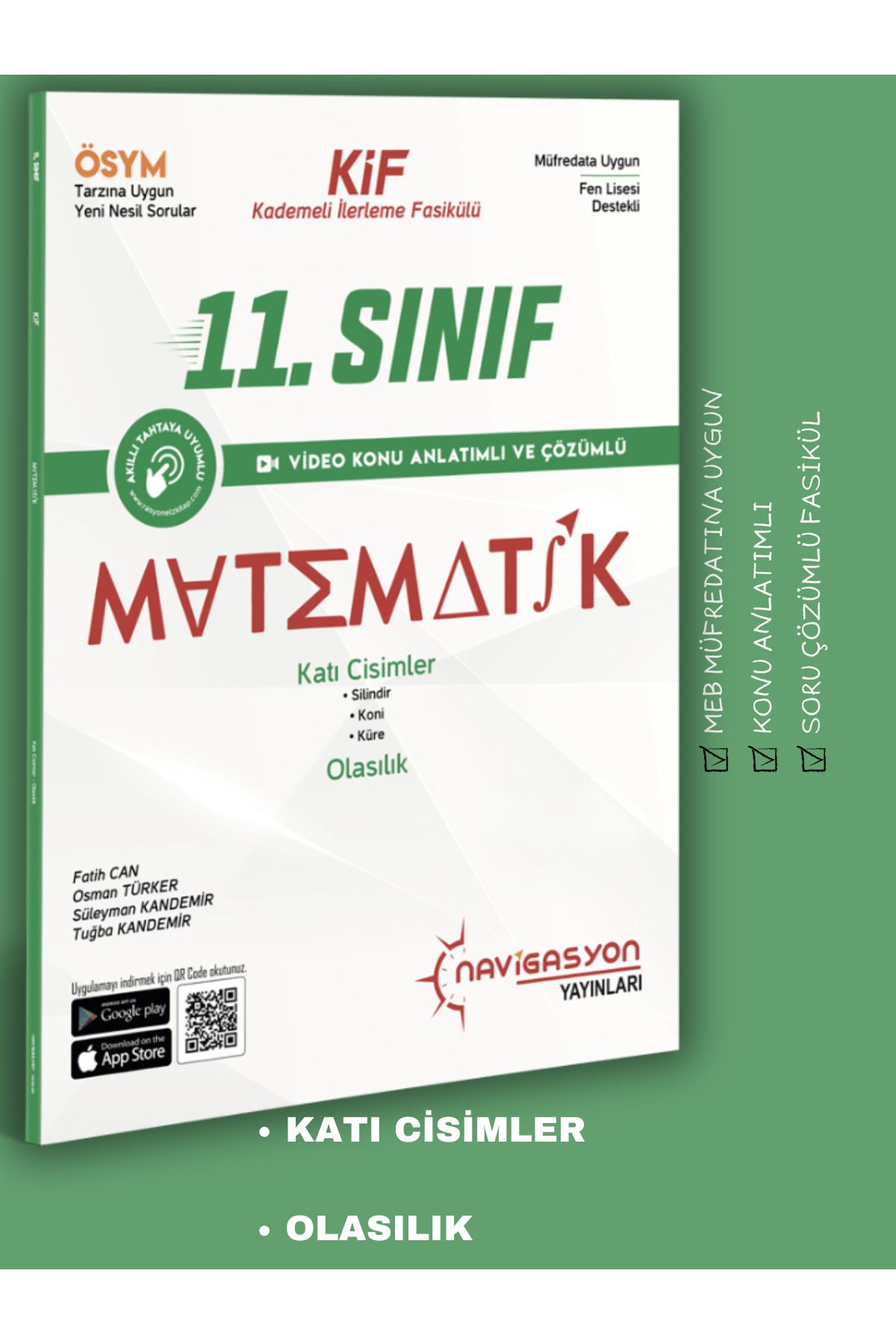Navigasyon yayınları 11.Sınıf Katı Cisimler ve Olasılık (MEB MÜFREDATINA UYGUN)