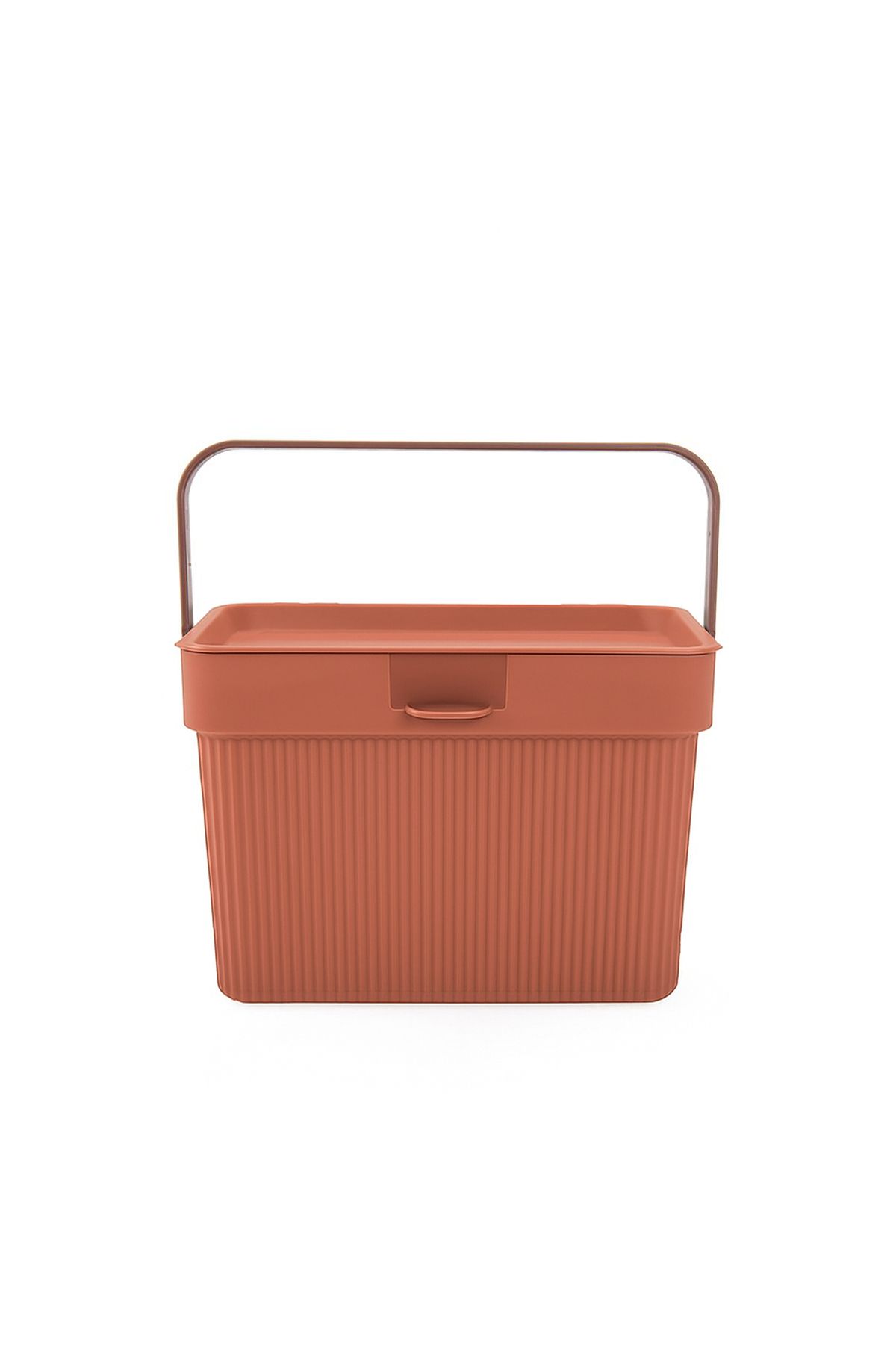HOMİNG-Homing Multi-Purpose Handle and Lid Detergent Box Organizer 6Lt Soft Tile 2
