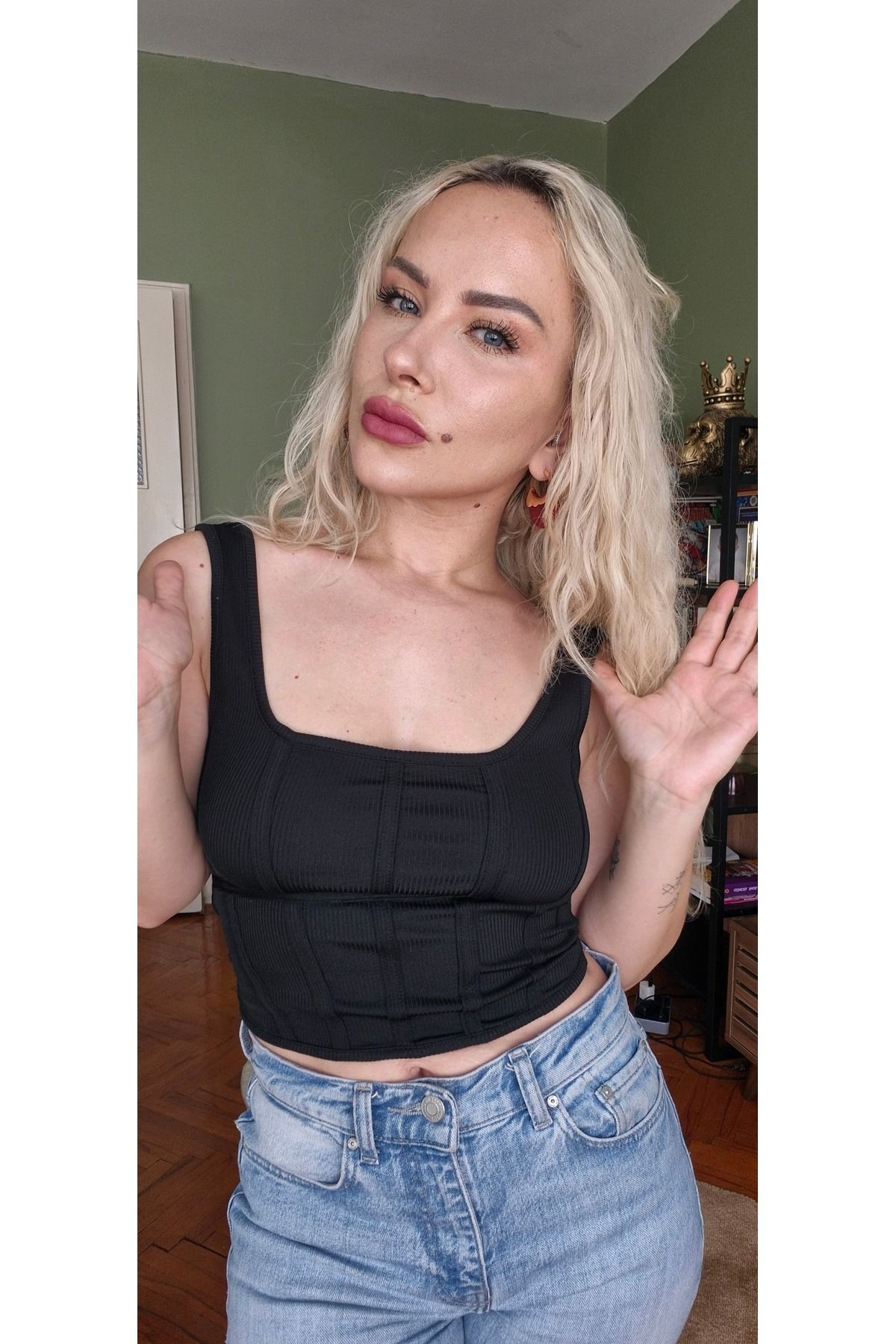 Firu Butik Pamuklu Top Crop