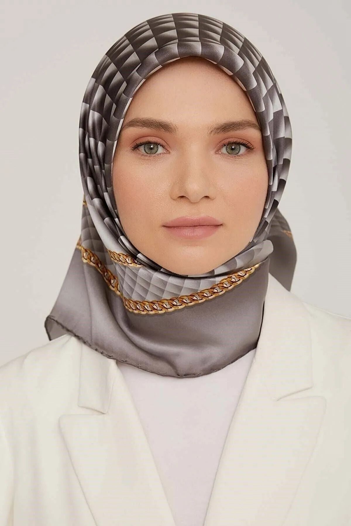 Armine Sura Saf İpek Eşarp - 8834D (S)- (Nostalji Sura) - 34