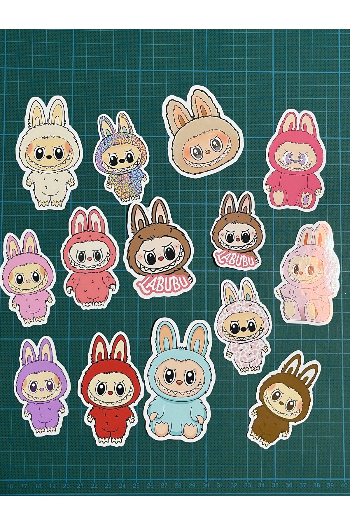 Cuppy Box Labubu Sticker Set 14 Parça Özel Ambalajlı