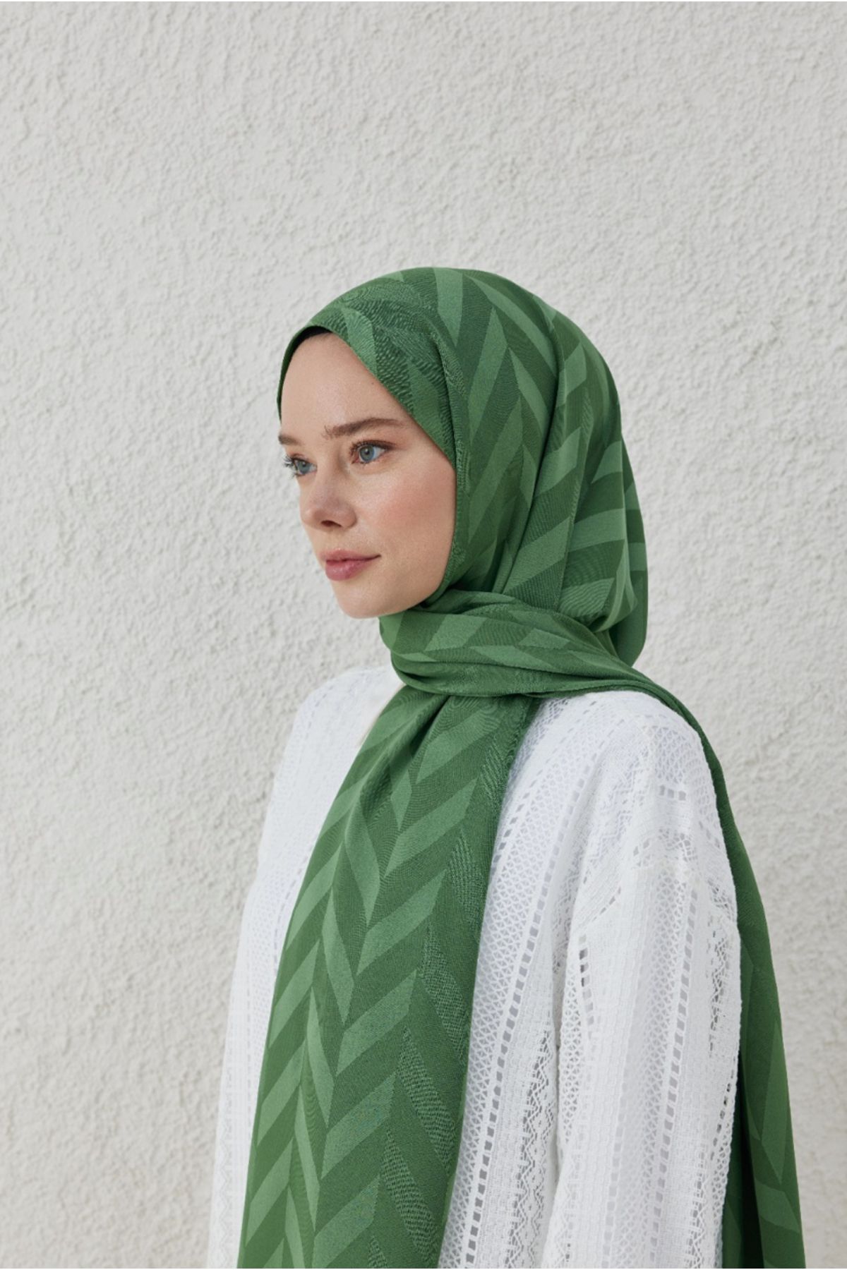 VALORSCARF Valor balıksırtı desen şal çay ağacı