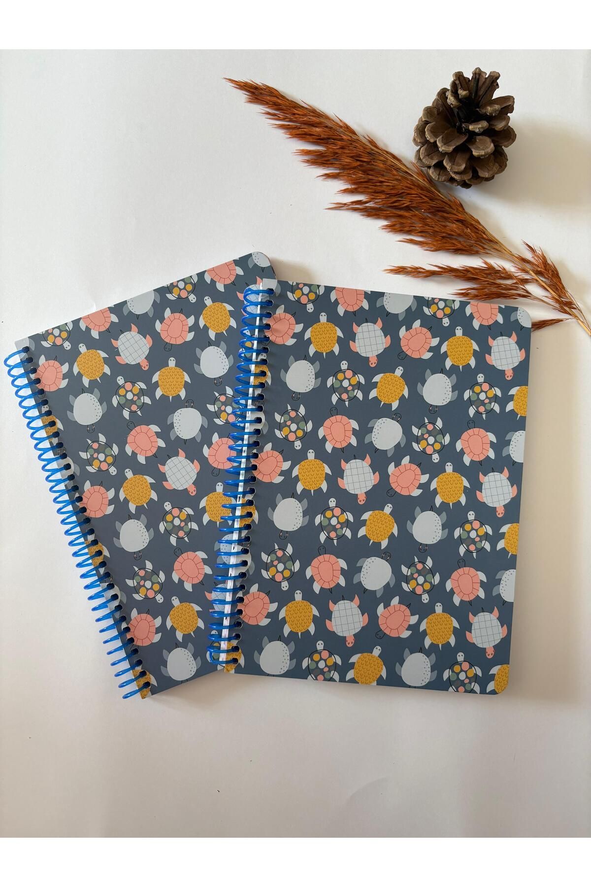 Adalinhome Atakids Lizy Çizgili Spiralli Okul Not Defteri | 21 x 16 cm | 100 Yaprak (2ADET)