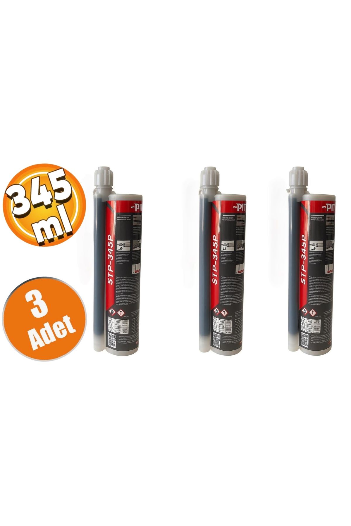Piton Epoksi Kimyasal Dübel 345 ml (3 Adet)