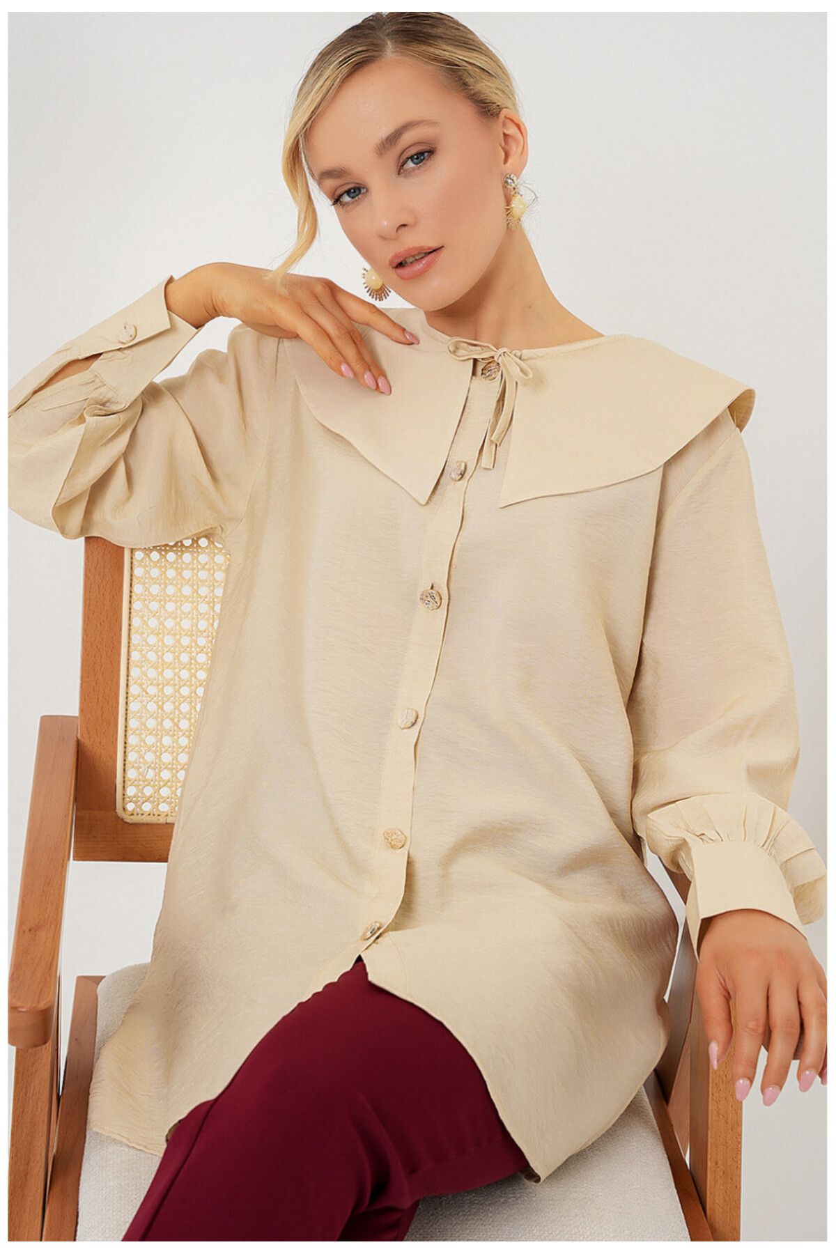 mahira collection BEBE YAKA GÖMLEK