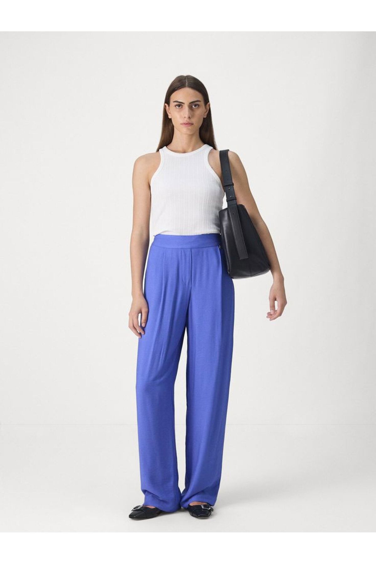WEARTEX Keten Karışımlı Bol Kesim Pantolon