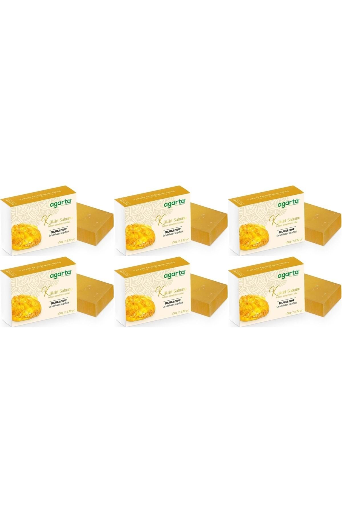 Agarta El Yapımı Doğal Sabun 150gr Kükürt (6 LI SET)
