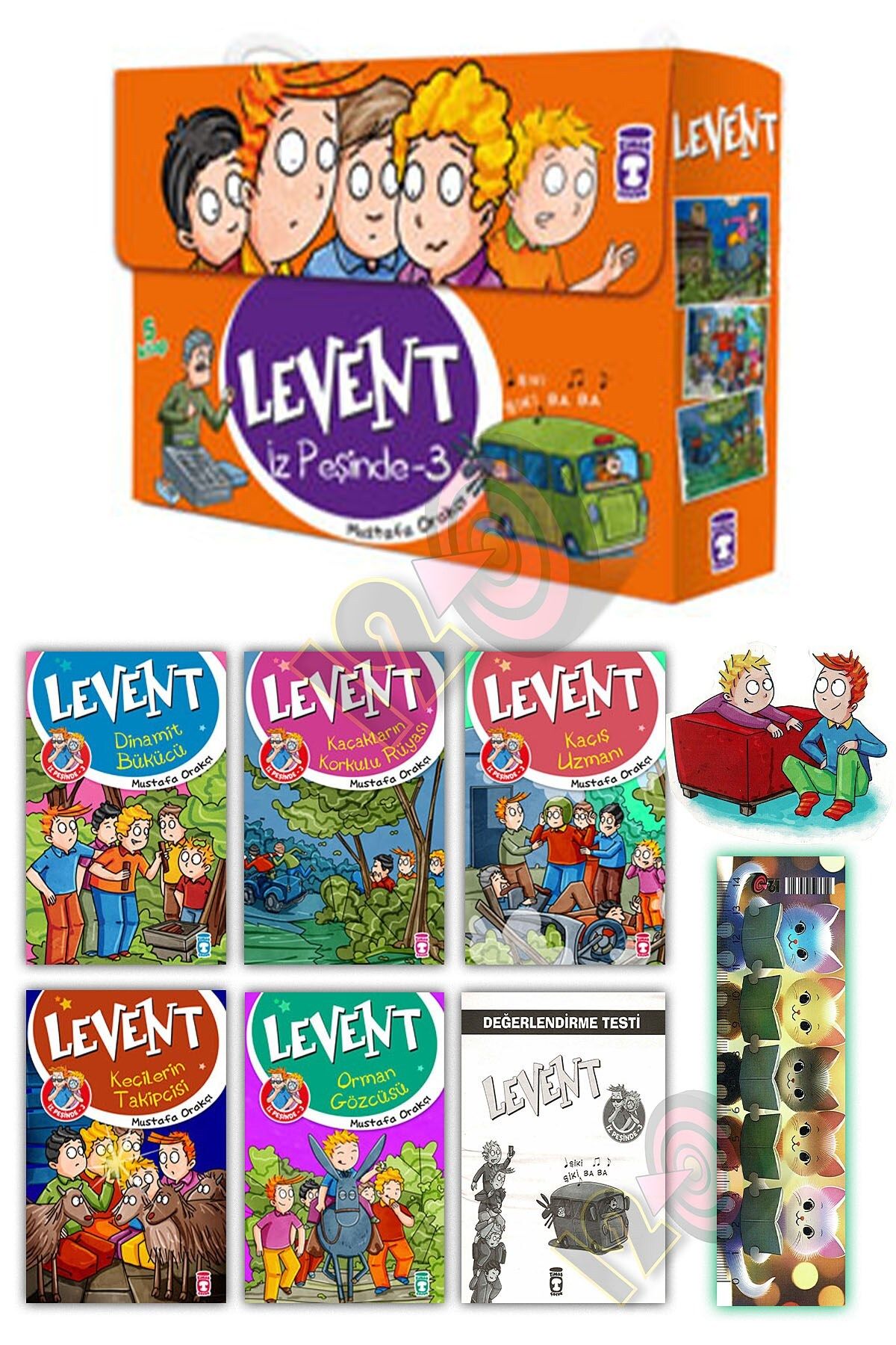 Timaş Çocuk Levent İz Peşinde Hikaye Seti 3 (5 Kitap - 8 yaş ve üzeri)
