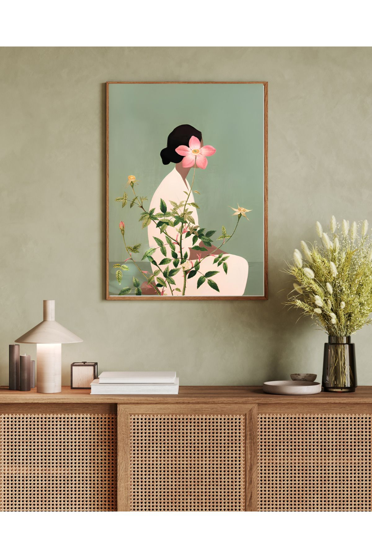 woodhomeworks tek parça salon ofis dekor tablo