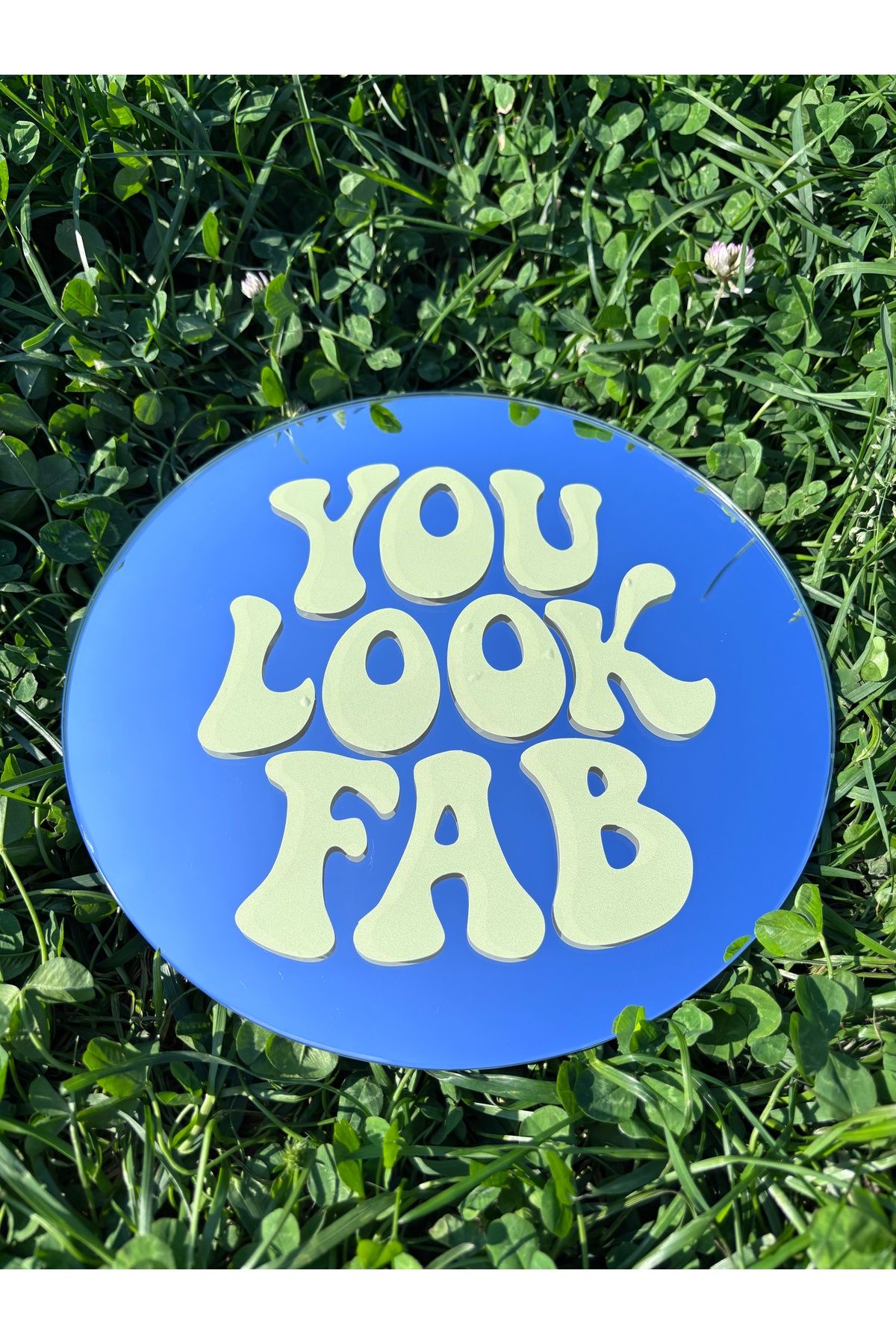 STUDIO GARNI Pinterest Aynası Yuvarlak Ayna Sticker Ayna 25 cm çap Fab Ayna