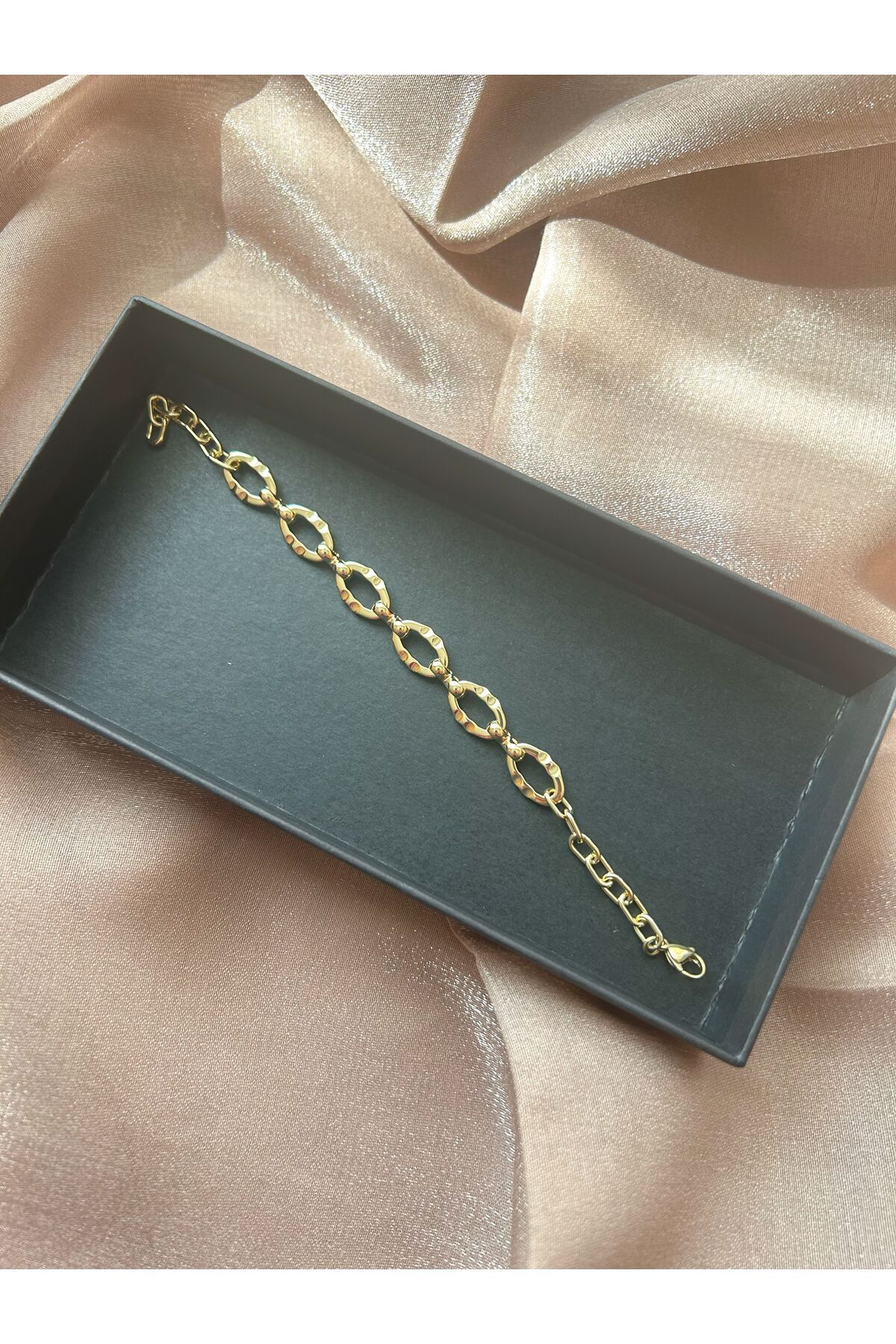 Ar Armese XUPING Oval Gold Zincir Bileklik