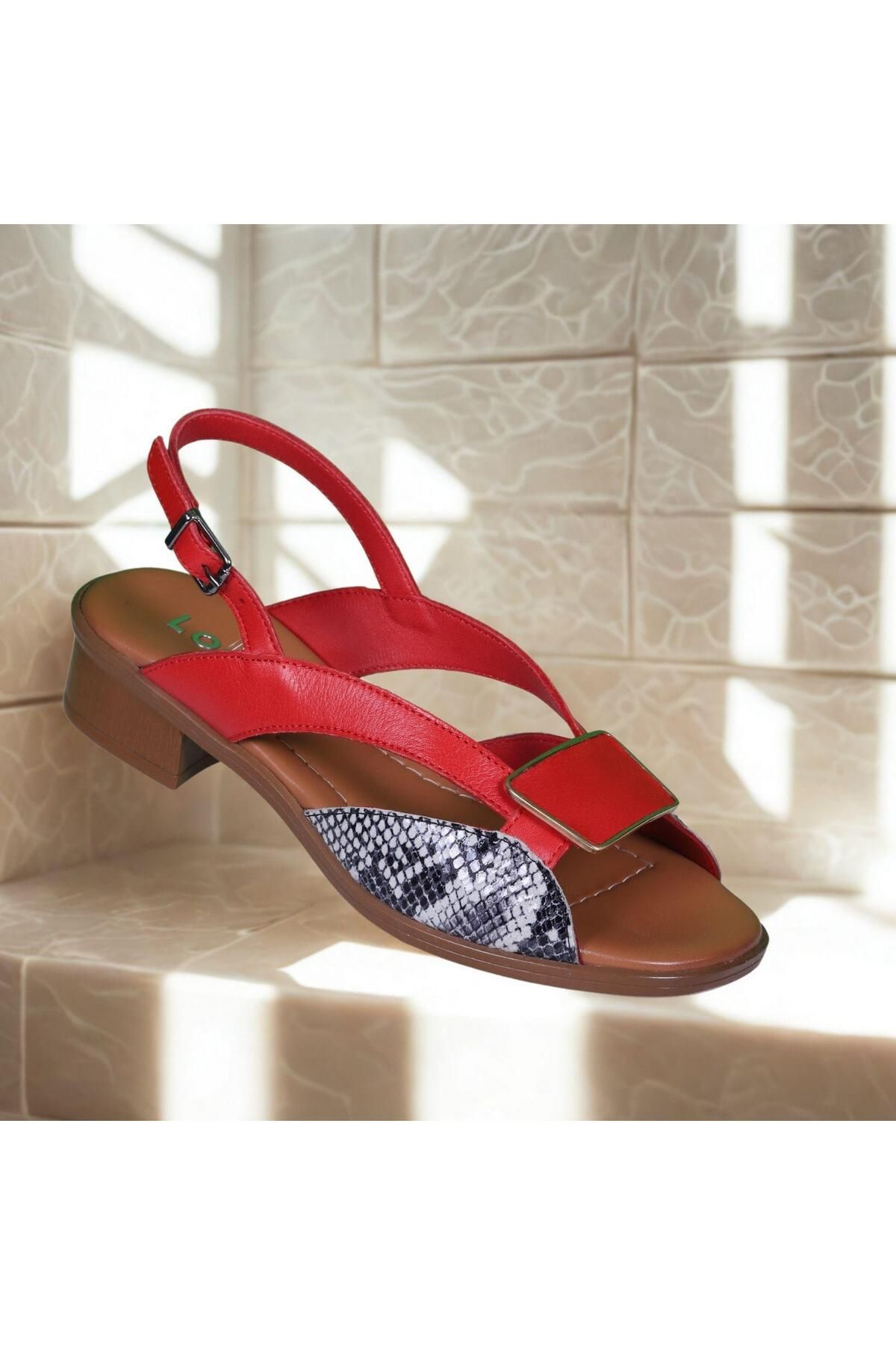 LORRA SHOES 6020 Günlük Kadın Hakiki Deri Sandaler