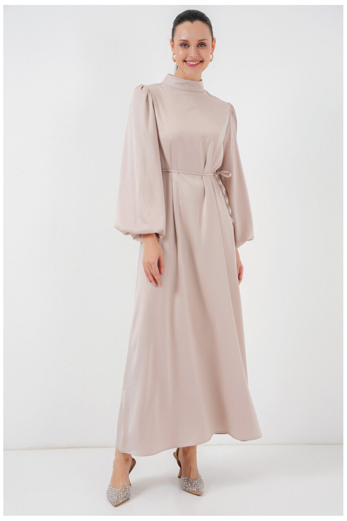 mahira collection SATEN ABİYE BALON KOL