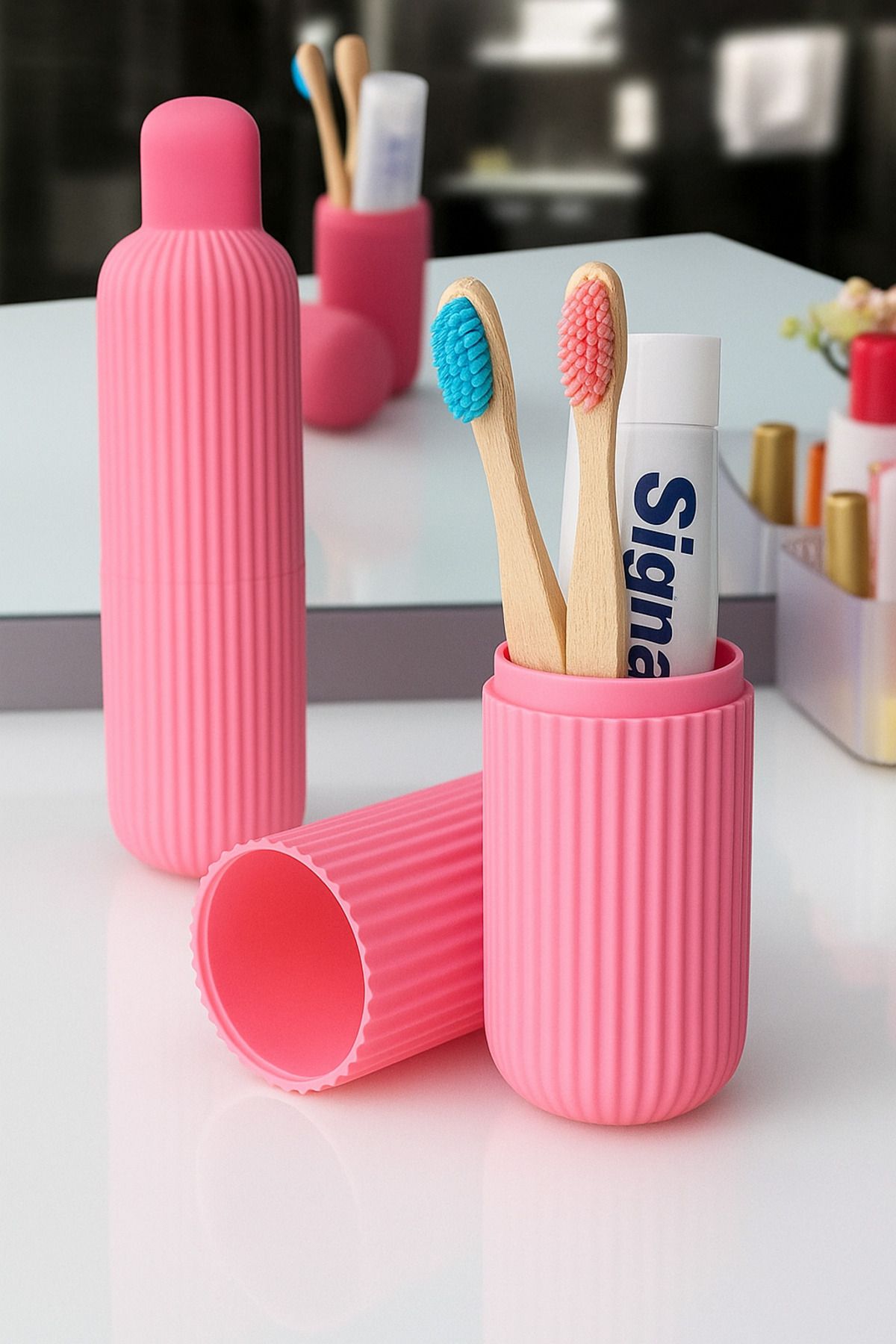 Store Seyehat Tipi Aksesuar Taşıma Ve Saklama Kabı, Diş Fırçası, Gözlük Kutusu