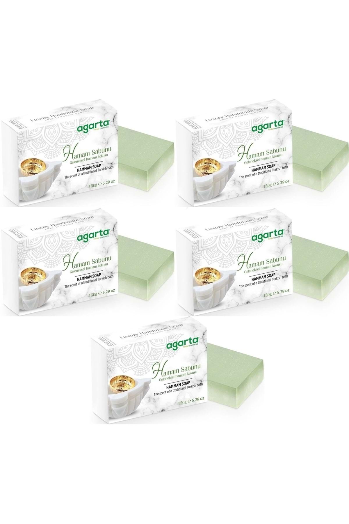 Agarta El Yapımı Doğal Sabun 150GR Hamam (5 Li Set)