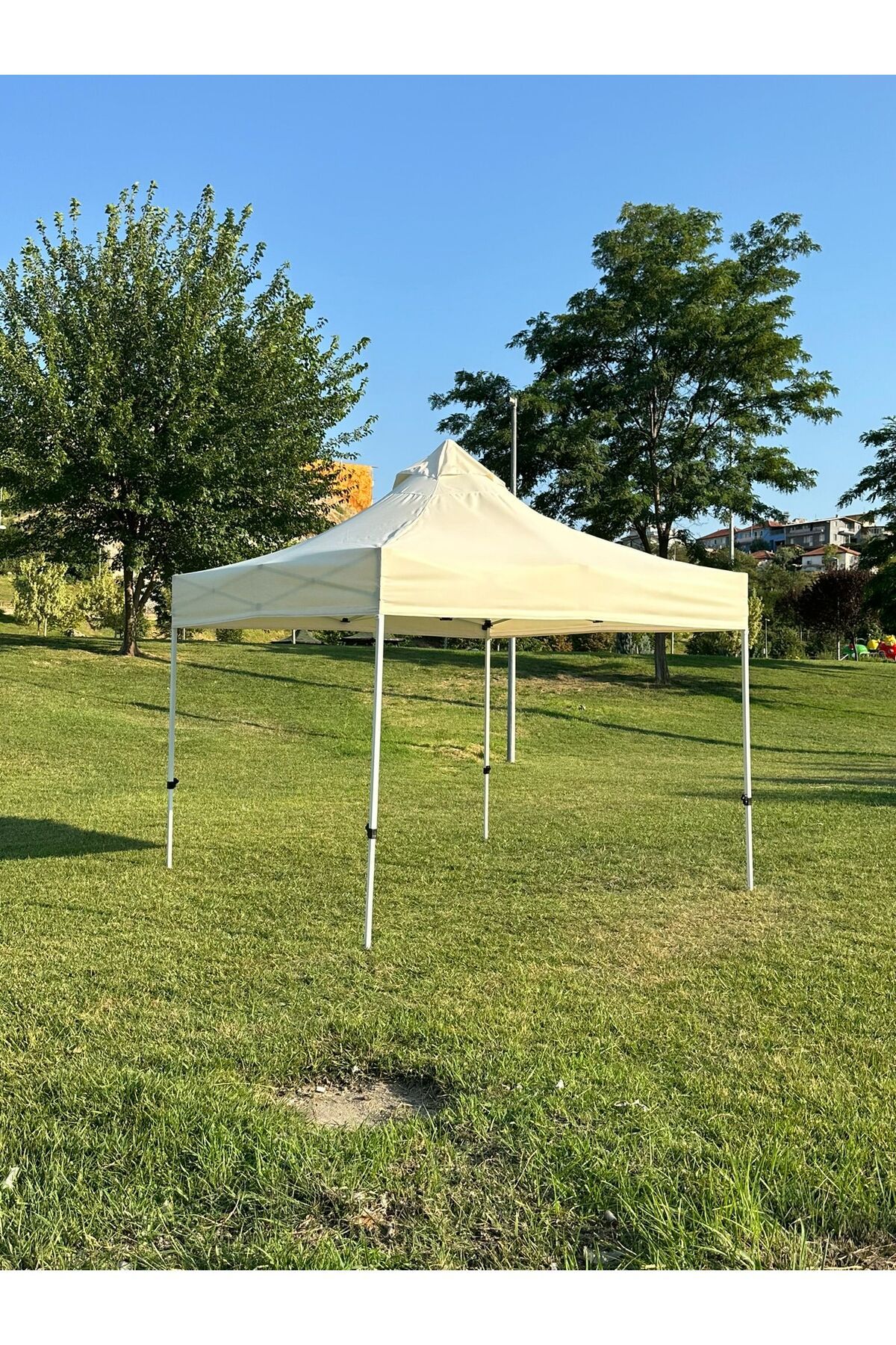 SEVİLBRANDA 3X3 KATLANIR GAZEBO ÇARDAK Krem Renk