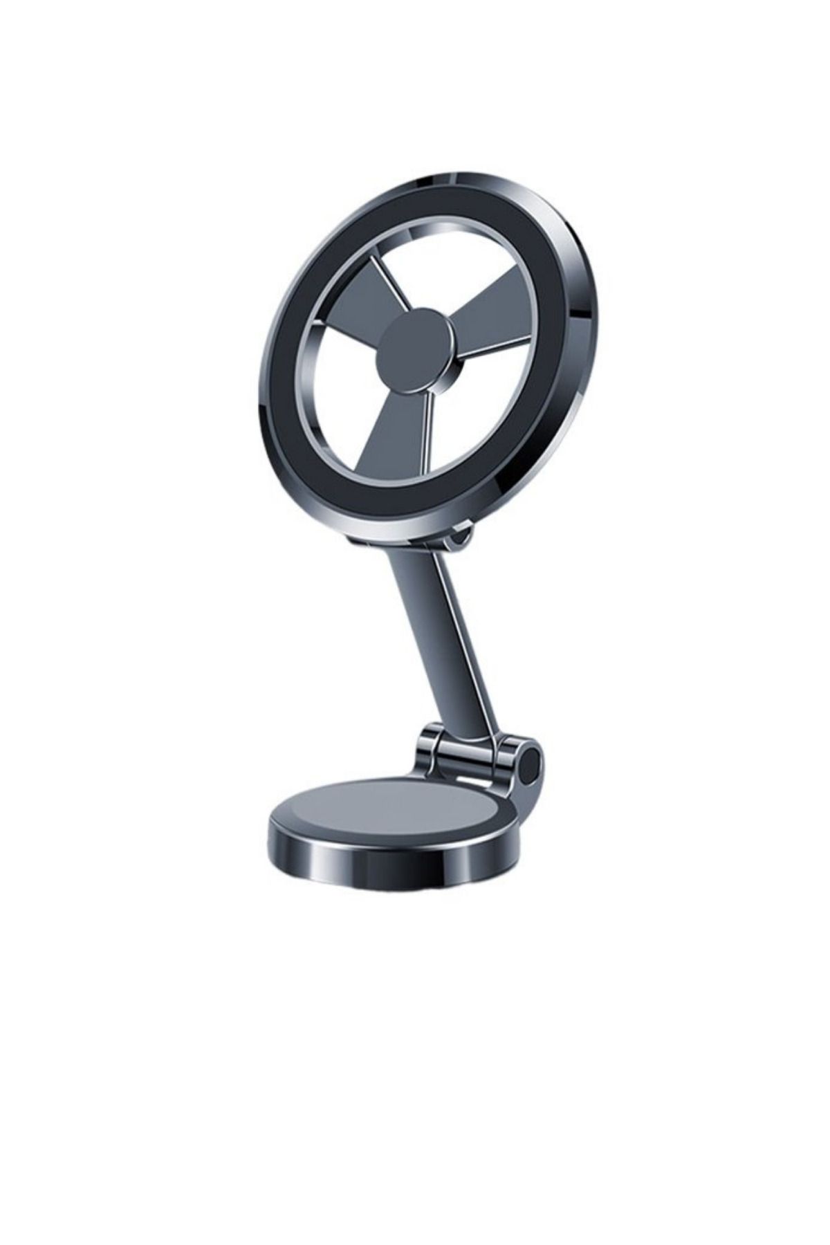 OBRAX Metal 360° Dönebilen, Mıknatıslı Araç Telefon Tutucu Katlanabilir Açısı Ayarlanabilir Tutacak