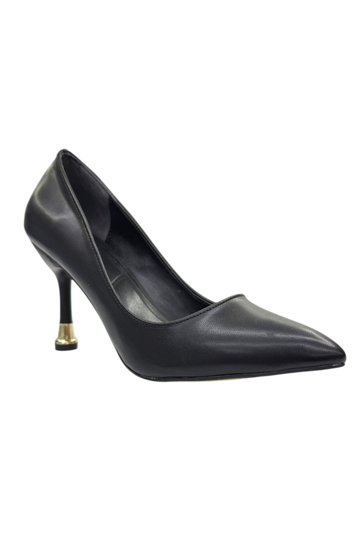 Shoes Altın Detaylı Klasik Topuklu Ayakkabı