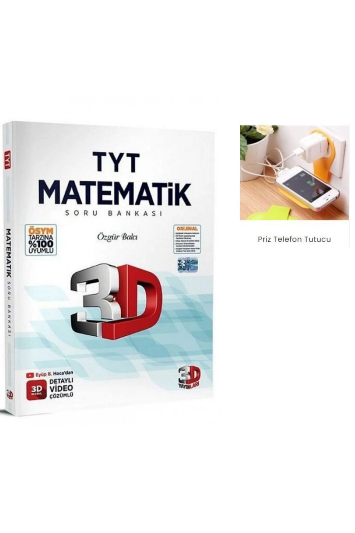 3D Yayınları Tyt Matematik Soru Bankası 2025 BASIM PRİZ TUTUCU HEDİYE 360Syf.