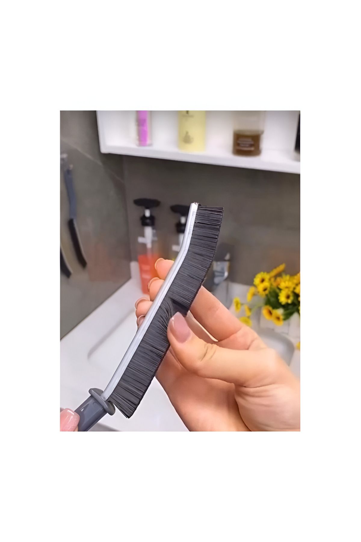 Gritille 2'li Çok Amaçlı İnce Temizlik Derz Arası Mutfak Banyo Lavabo Detay Temizlik Fırçası Seti