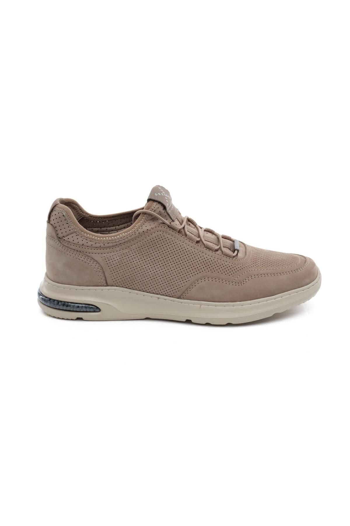 Greyder 18231 Vizon Hakiki Deri Erkek Sneaker Ayakkabı