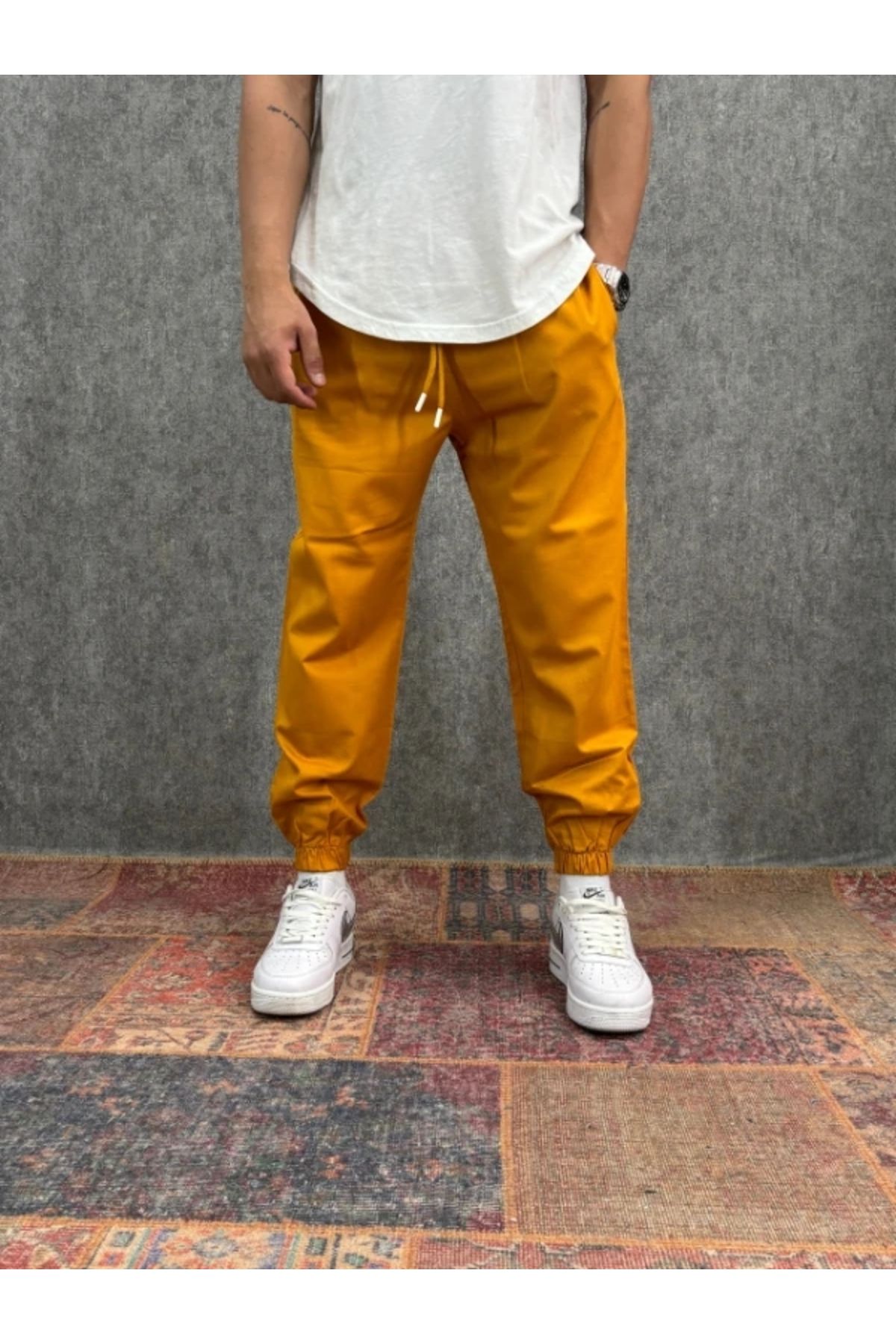 FıttingRoom Beli Lastikli Hardal Jogger