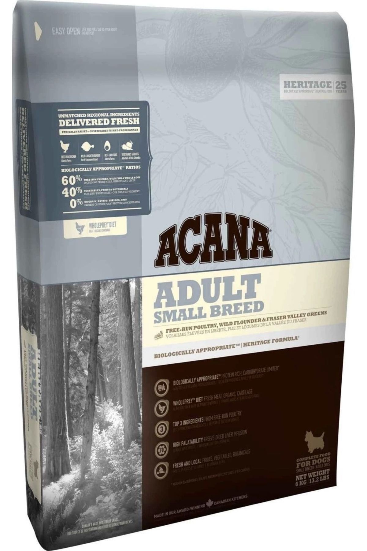 No8 Home Acana Adult Small Tahılsız Tavuklu ve Balıklı Yetişkin Köpek Maması 2 Kg