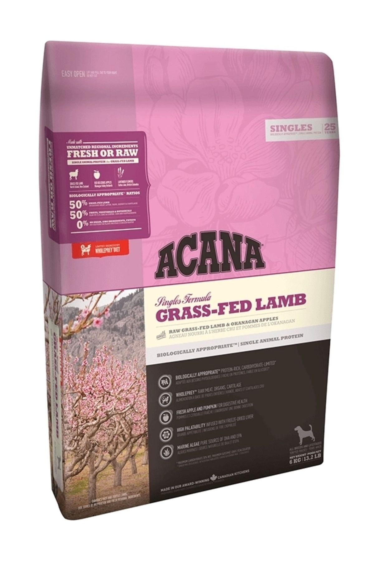 No8 Home Acana Grass Fed-Lamb Tahılsız Kuzu Etli Yetişkin Köpek Maması 2 Kg