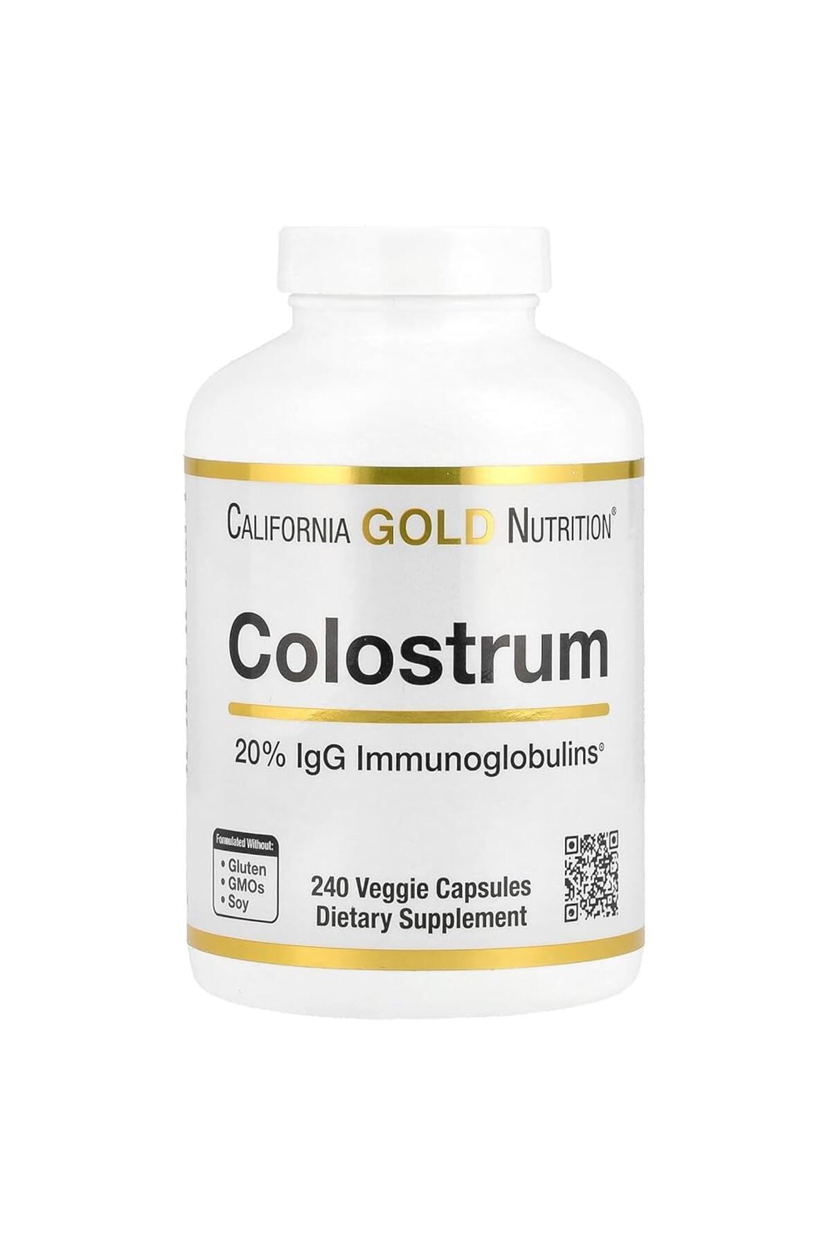 California Gold Nutrition Colostrum with 20% IgG Immunog.lobulins ( Bovine Pre-MILK ) premium qualty