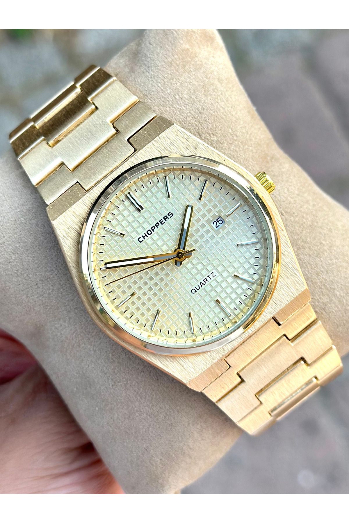 pierrose Gold Çelik Kordon Takvimli Erkek Kol Saati