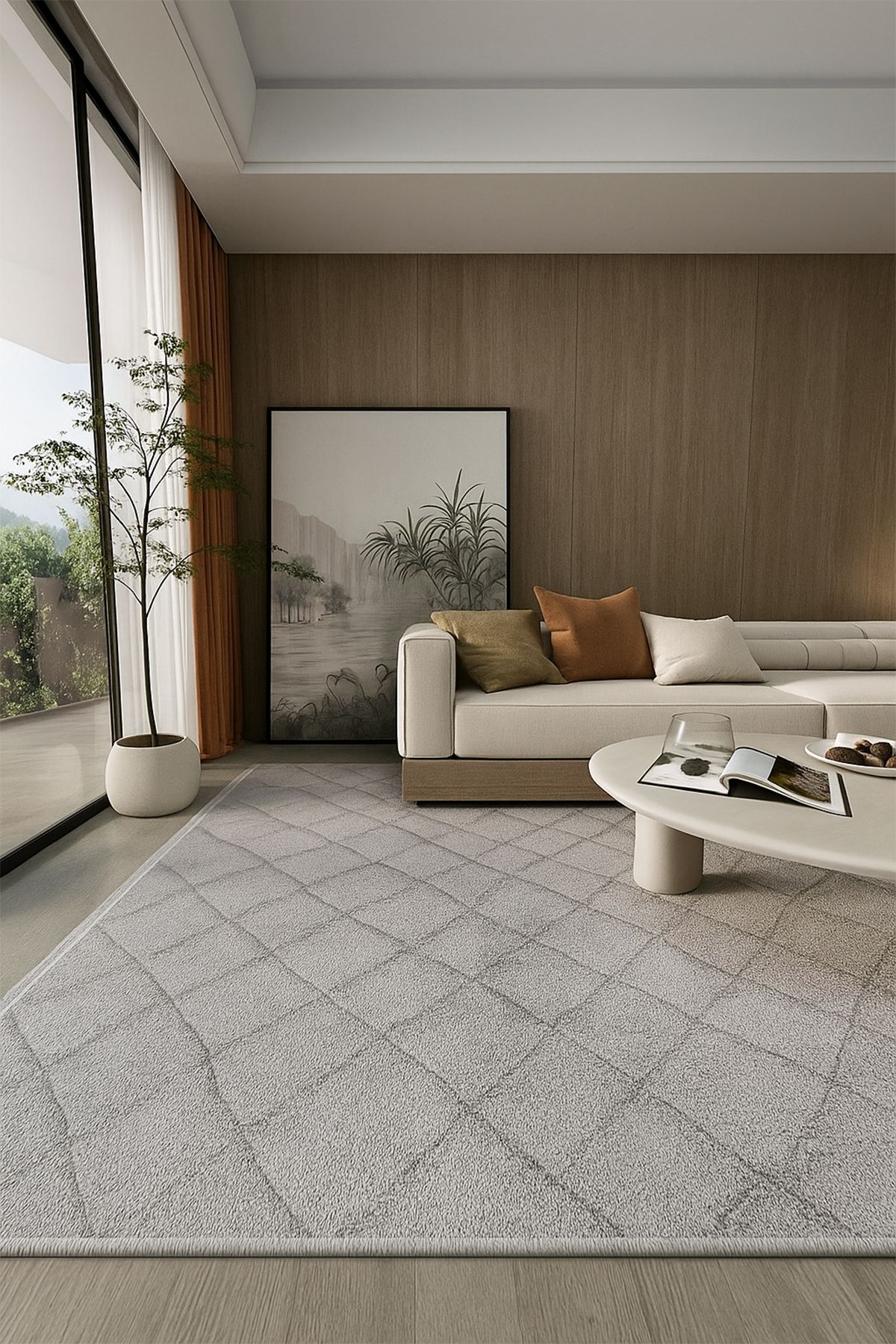 Has Halı Ravelle 3111 Gri - Salon, Koridor (Yolluk), Mutfak, Antre, Yatak ve Oturma Odası Halısı