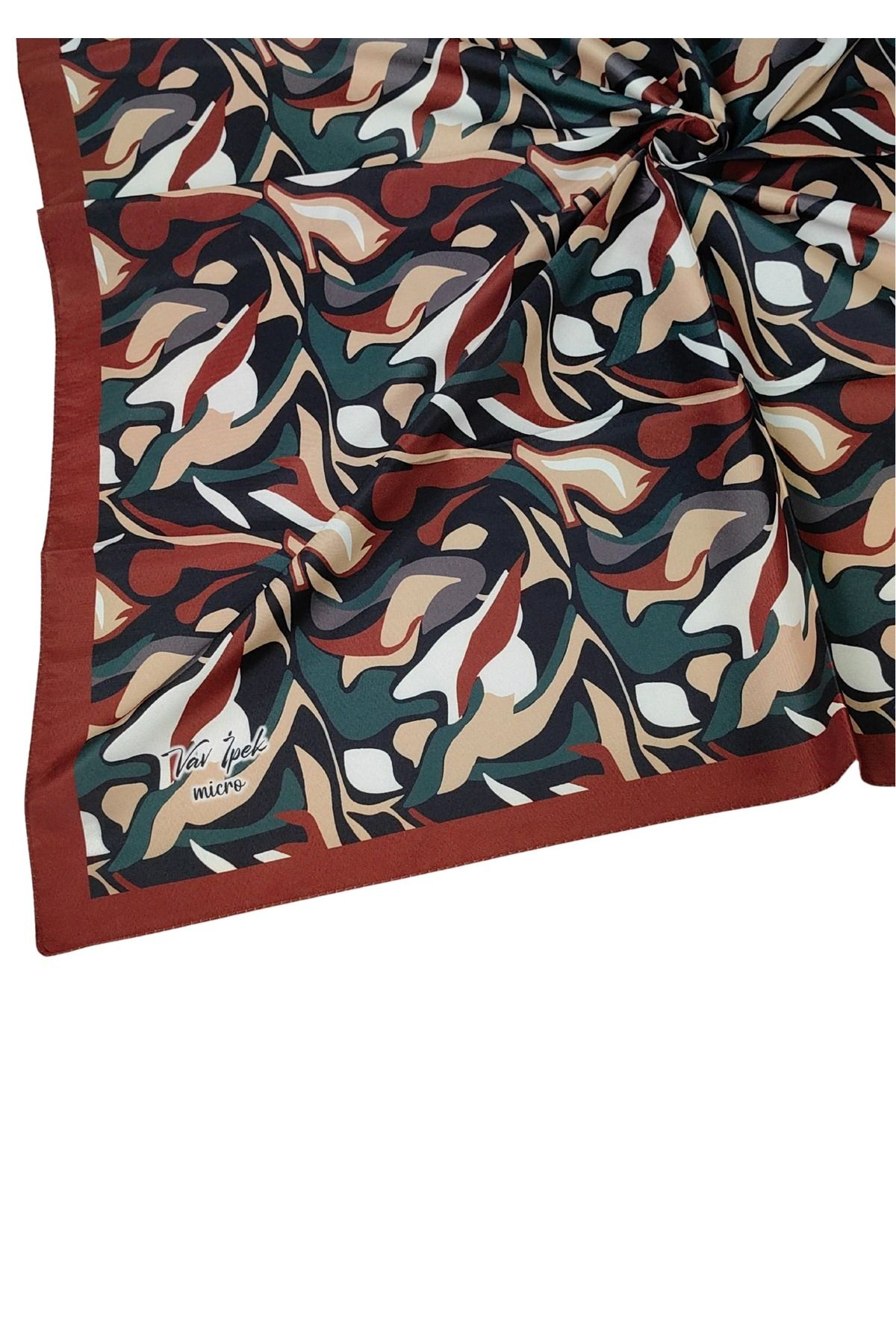 mim eşarp Vav İpek Kadın Micro Twill Sport Desenli Eşarp