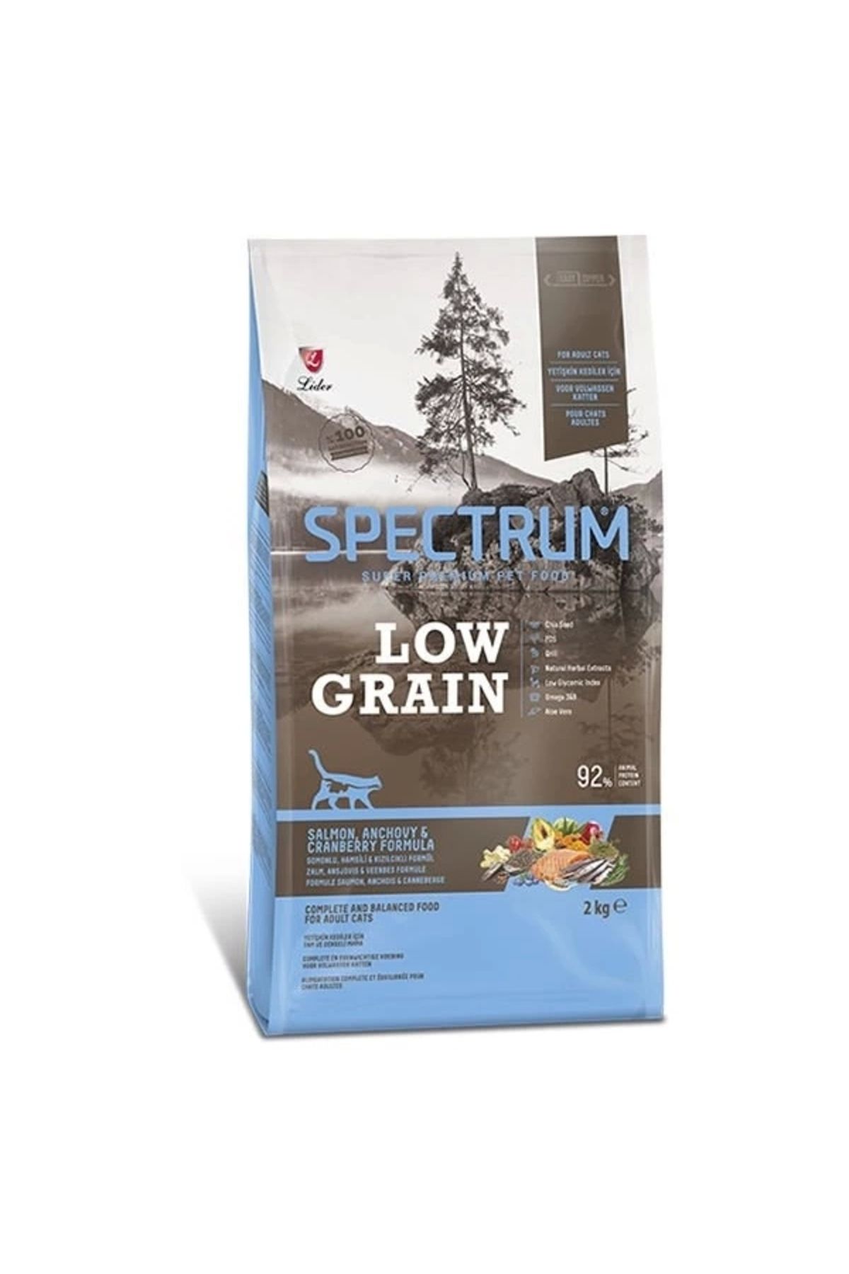 No8 Home Spectrum Düşük Tahıllı Somonlu Hamsili ve Yaban Mersinli Yetişkin Kedi Maması 2 Kg