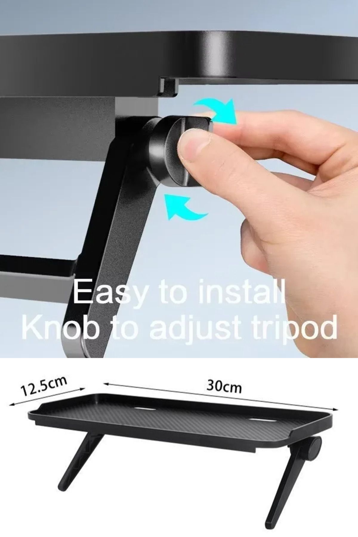 Comprox-Adjustable Monitor Tv over Shelf Organizer |   Television, Tablet Monitoring Practical Stand 4