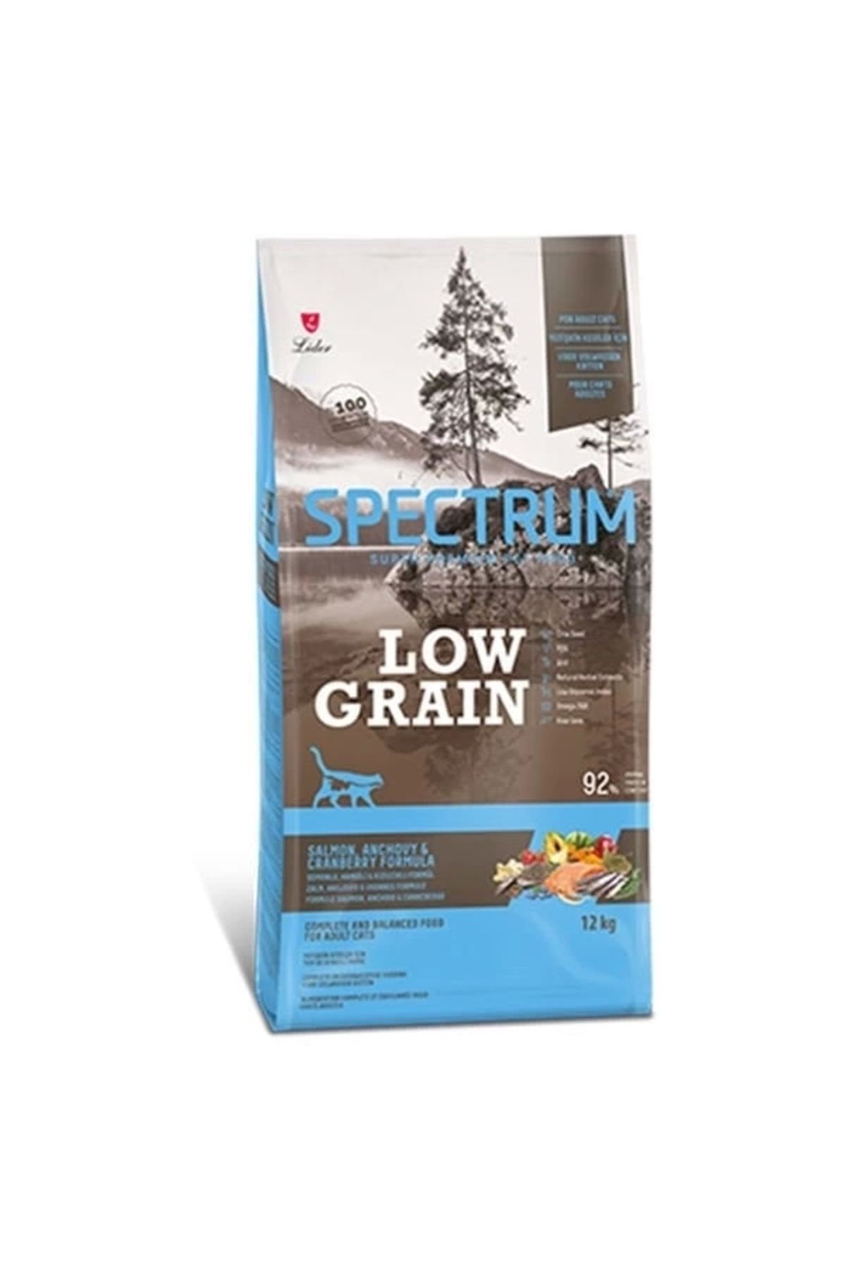No8 Home Spectrum Low Grain Somonlu Hamsili ve Kızılcıklı Düşük Tahıllı Yetişkin Kedi Maması 12 Kg