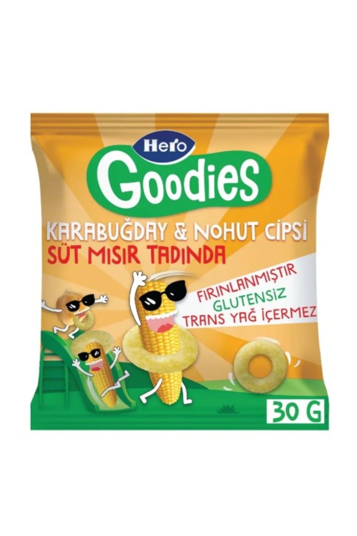 NW NessiWorld Nessiworld Hero Goodies Süt Mısırlı Sağlıklı Cips 30 Gr