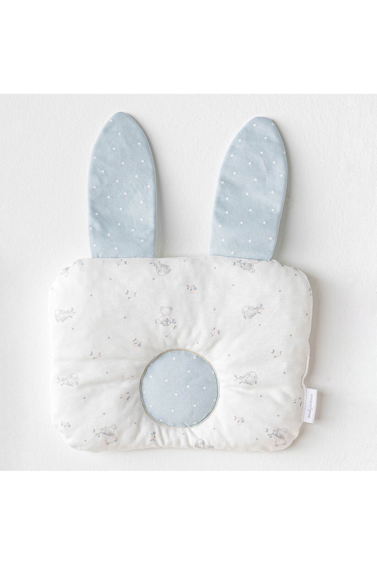 andywawa Bebek Cuddly Bunny Bear Yastık 30x25 Ekru AC25645