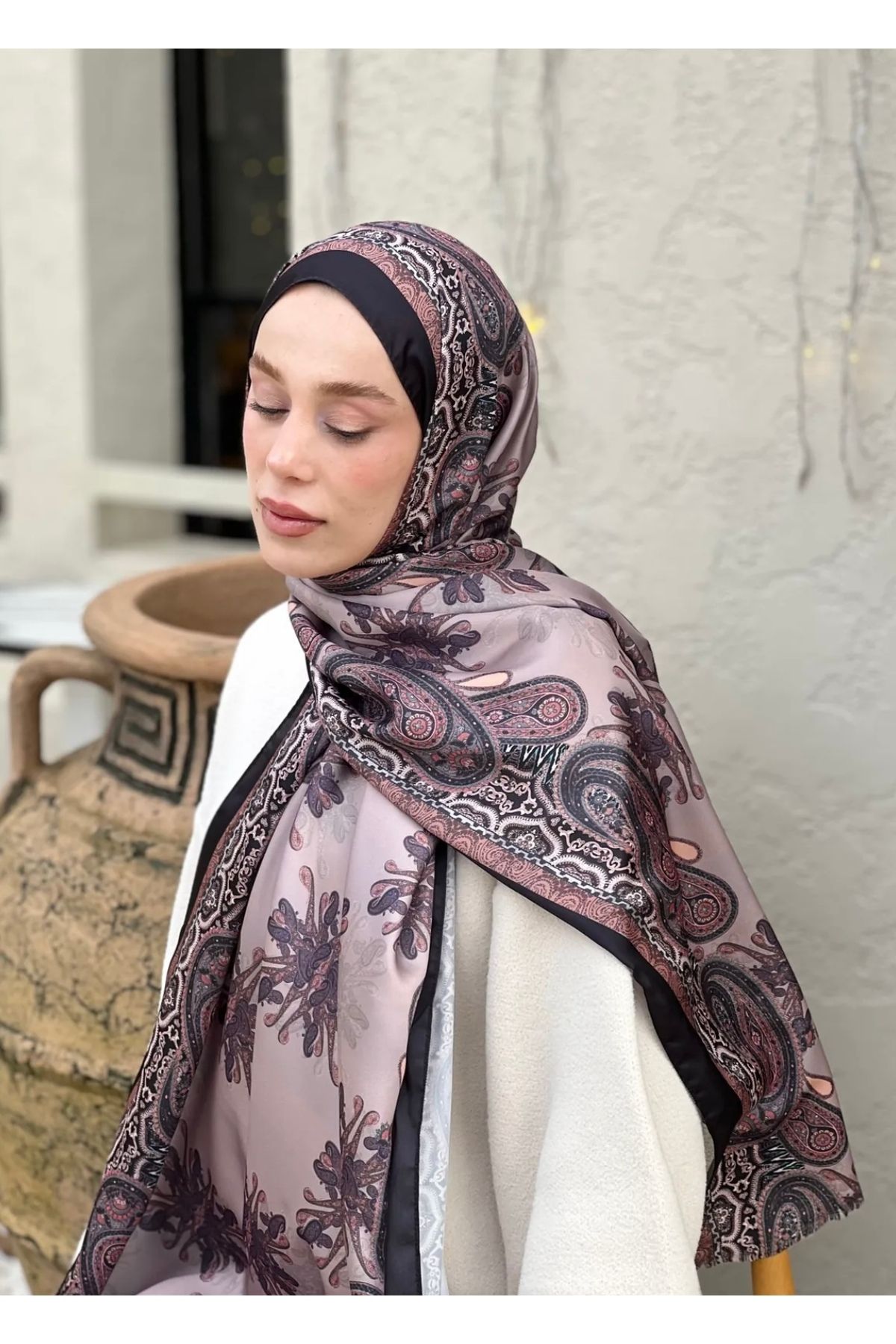 Modakaşmir Yasemen model lila vual şal