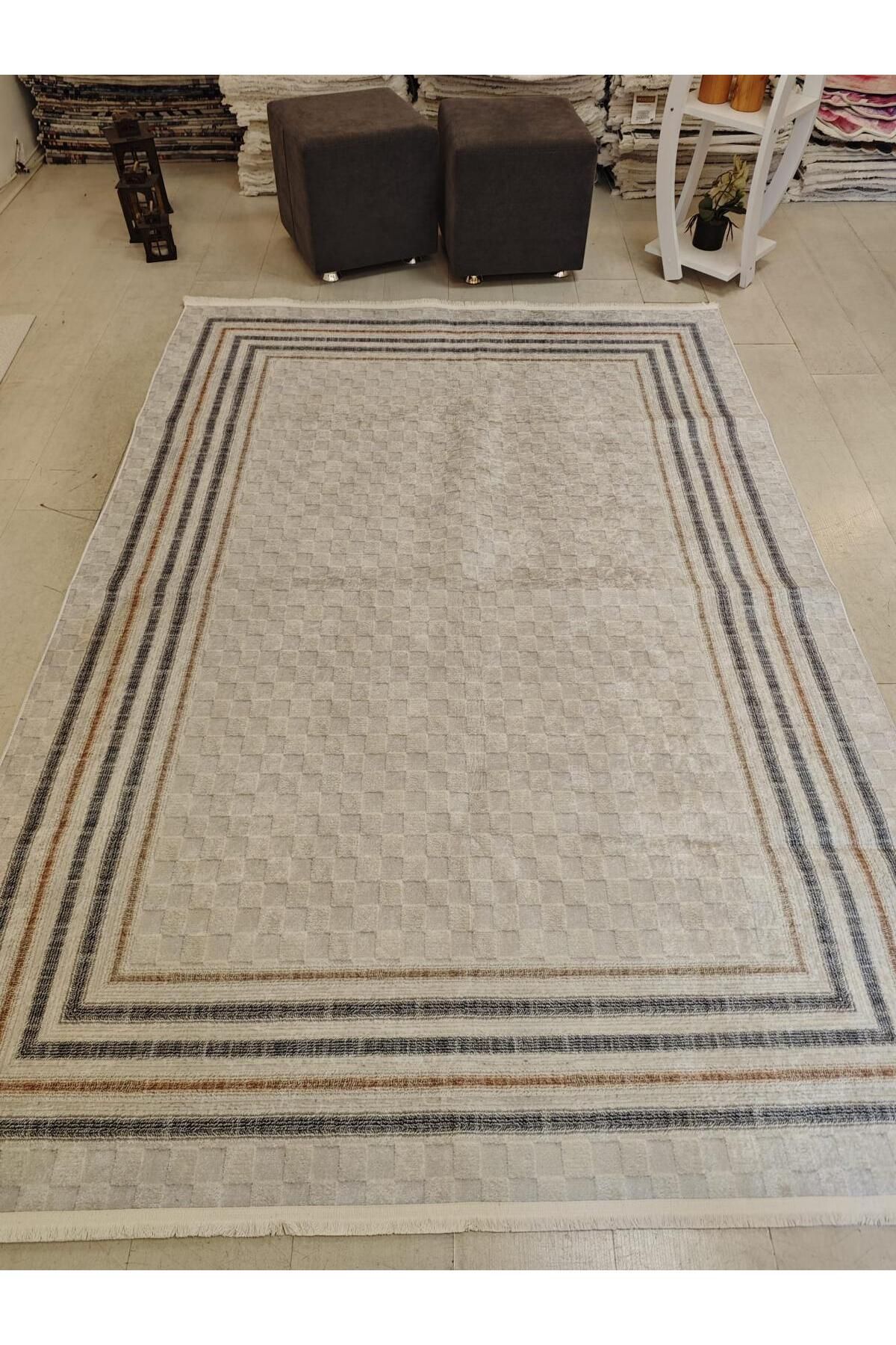 Home Dijital Baskılı Halı Modern Desen Kaymaz Taban Makinede Yıkanabilir Salon Mutfak Halısı