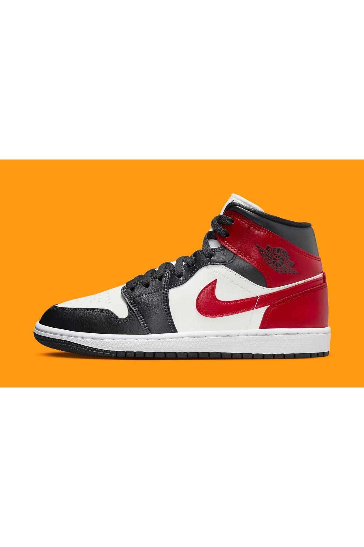 Nike NİKE Air Jordan 1 Mid Gym Red Off Noir Limited Basketbol Ayakkabı BQ6472-160