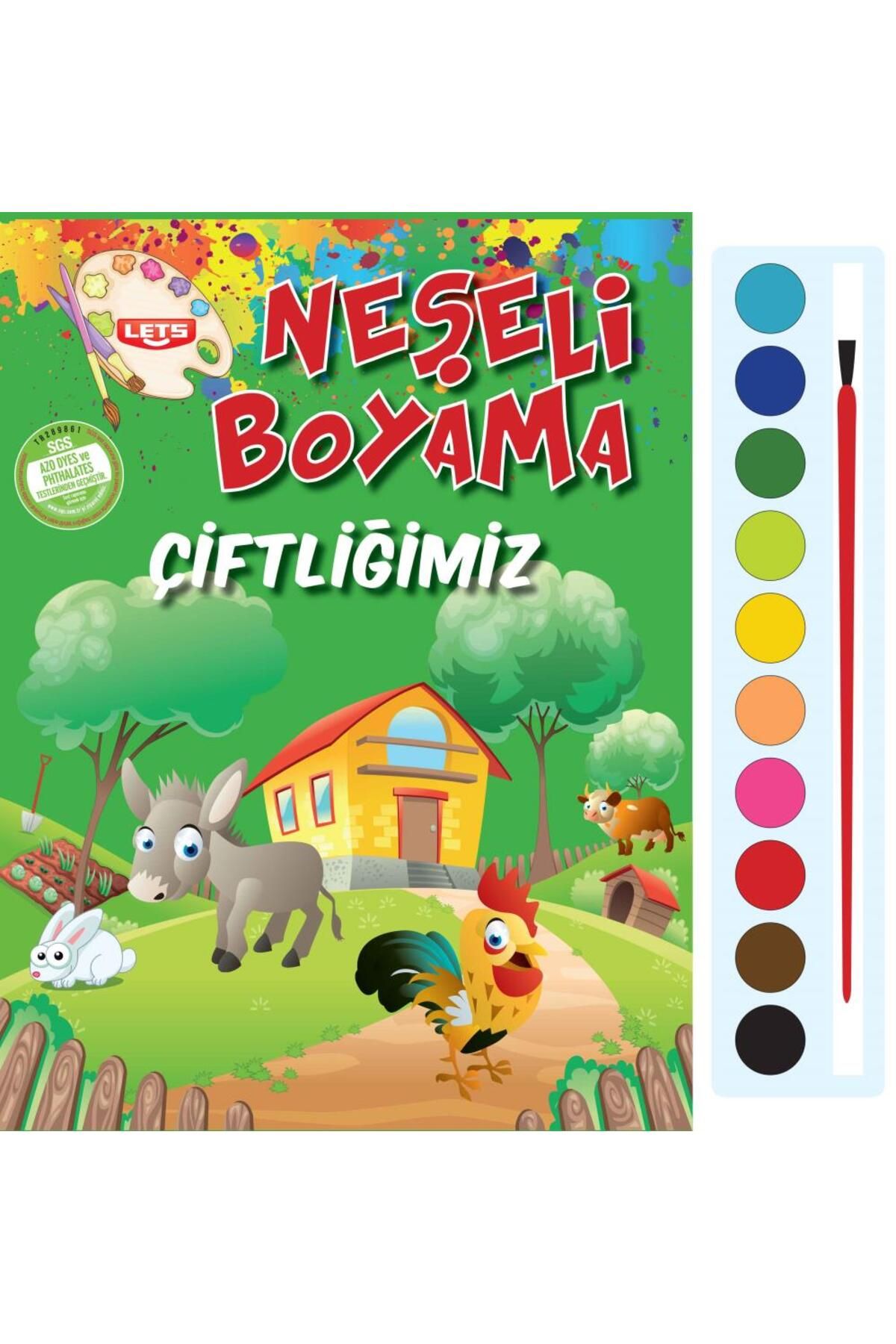 Parıltı Yayınları Neşeli Boyama - Çiftliğimiz