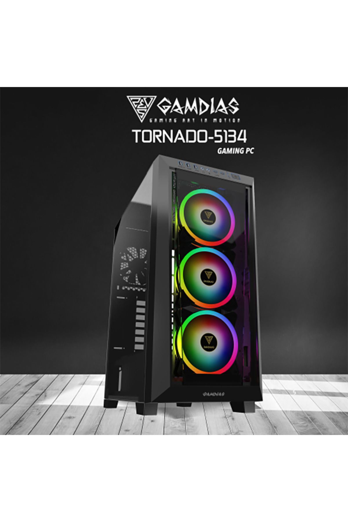 Tornado -5134, i5-13400F, 32Gb DDR5 Ram, 1Tb NVMe SSD, 8Gb GDDR6 RTX4060, 1600W Kasa, Free Dos