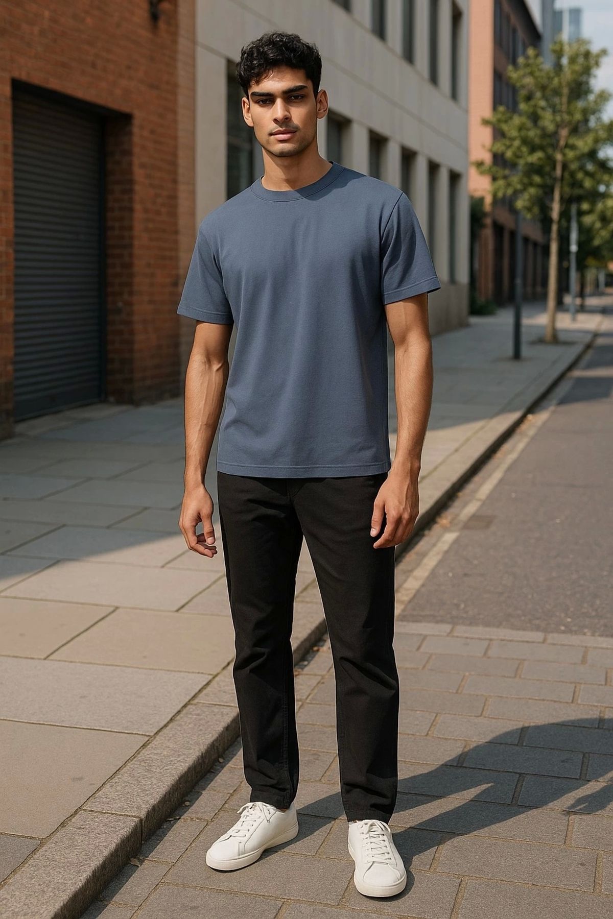 TB Terzi Bey Regular Kalıp Kadın - Erkek Unisex Basic Tişört Gri