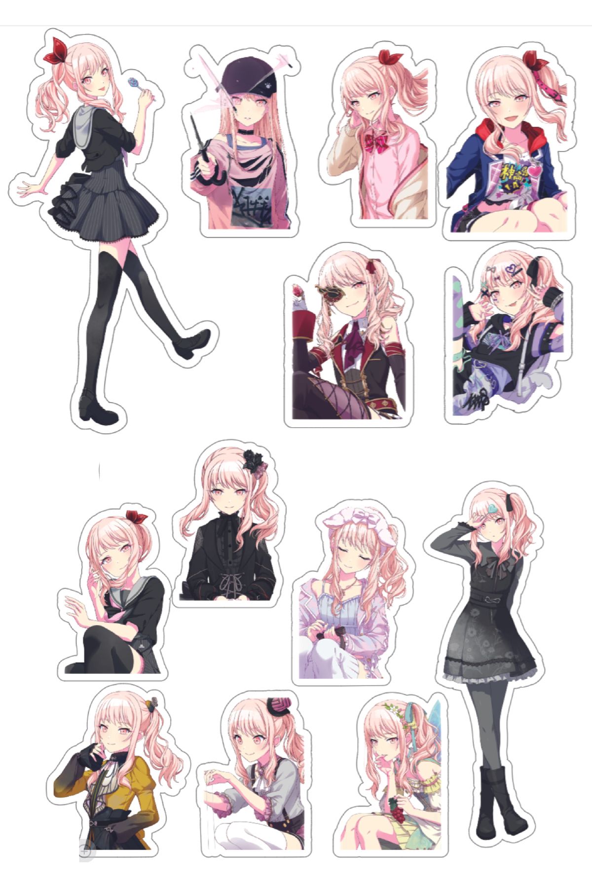 nihonwosekai Hatsune Miku Colorful Project Sekai Anime Sticker Seti Pjsekai Akiyama Mizuki