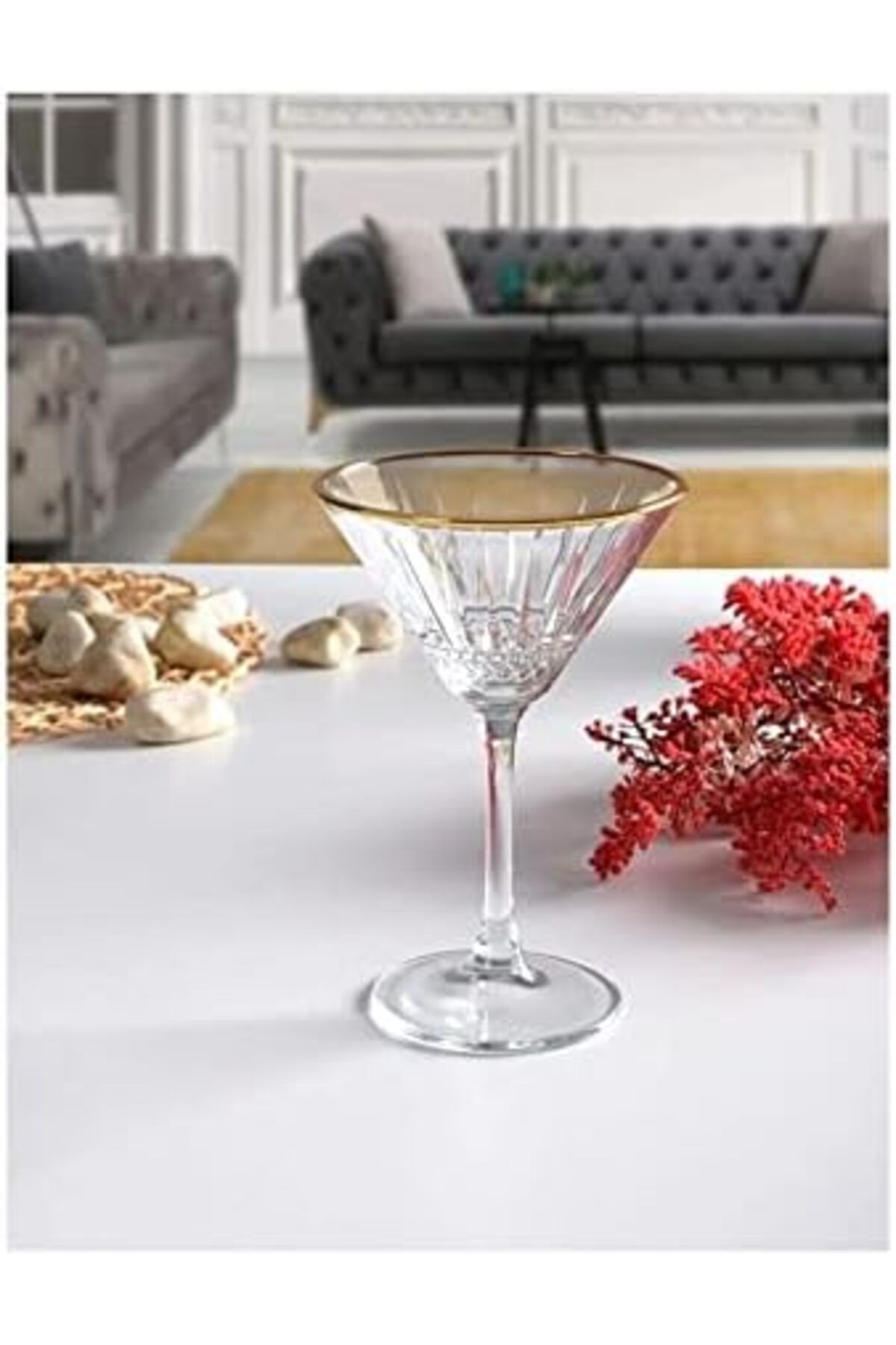 STOREMAX mrttnca Elysia Golden Touch Kokteyl Kadehi, Şeffaf, 220 C trndymrt 1087243