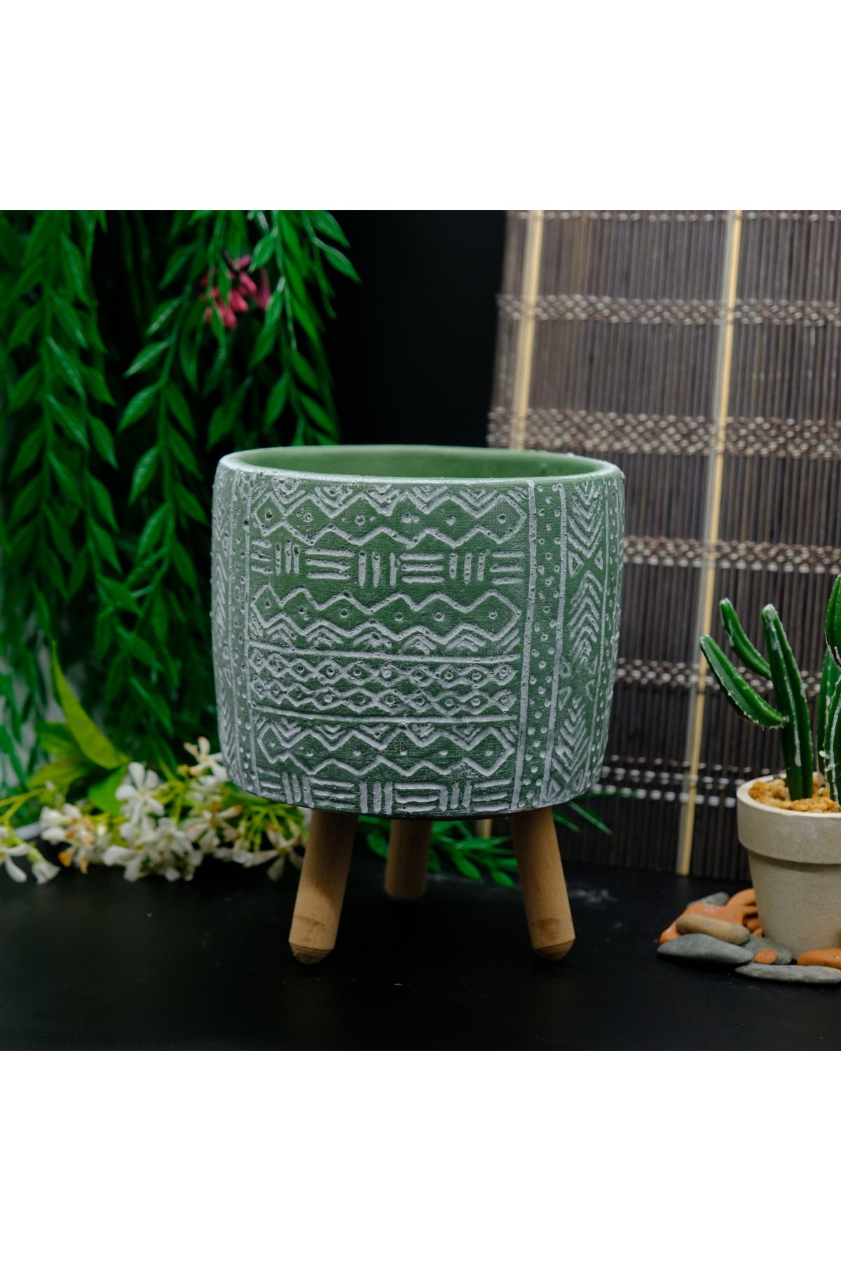 BGGdekor Etnik Desenli orta boy BETON SAKSI