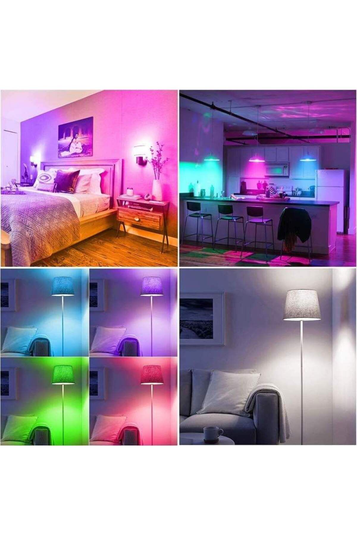 SIKS-P3 Smart RGB LED Bulb, Wi-Fi, E27, 10W, Voice Control, Compatible with Google Assistant 4