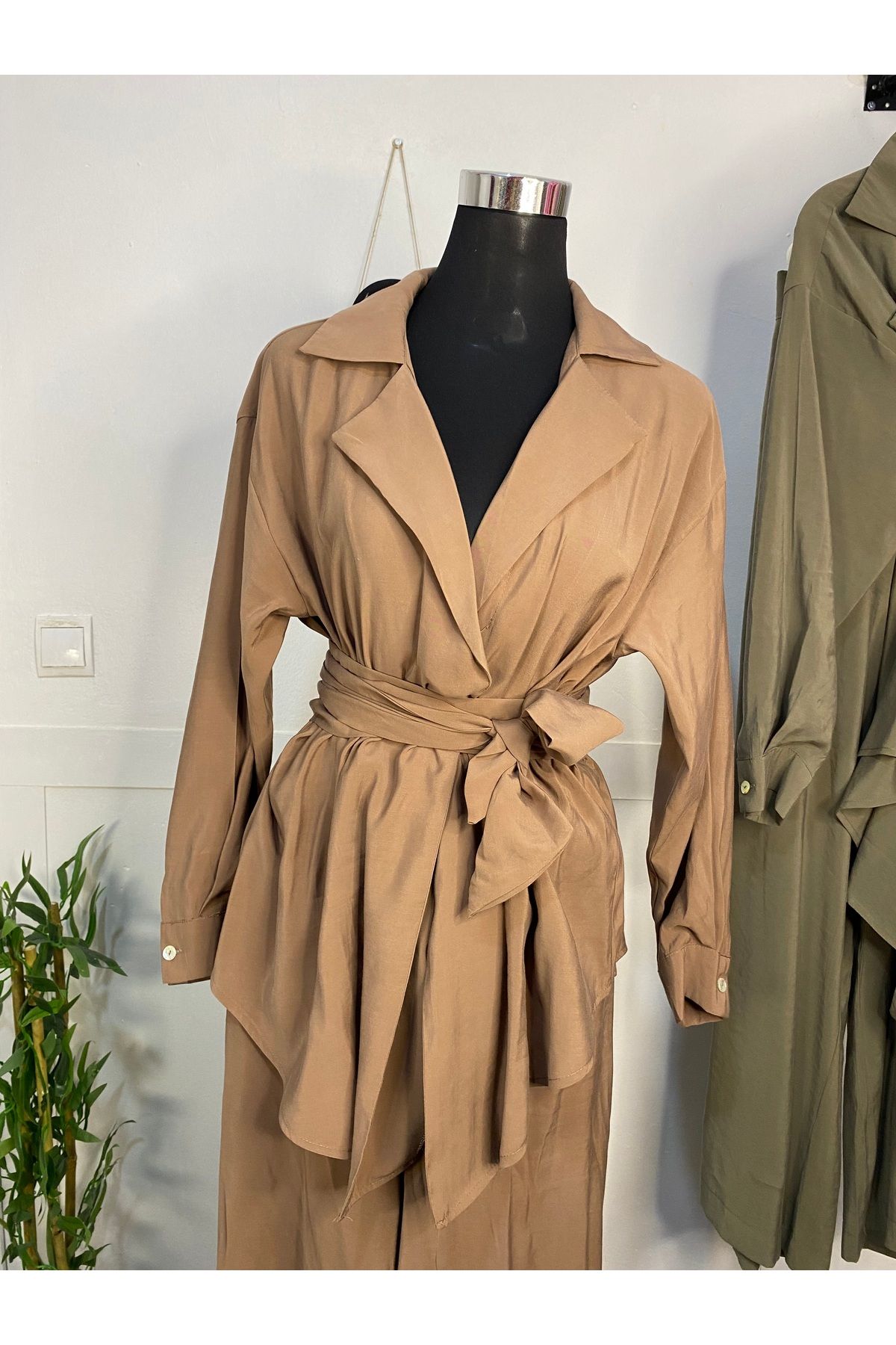 Moda Ala Butik Haki ikili takım